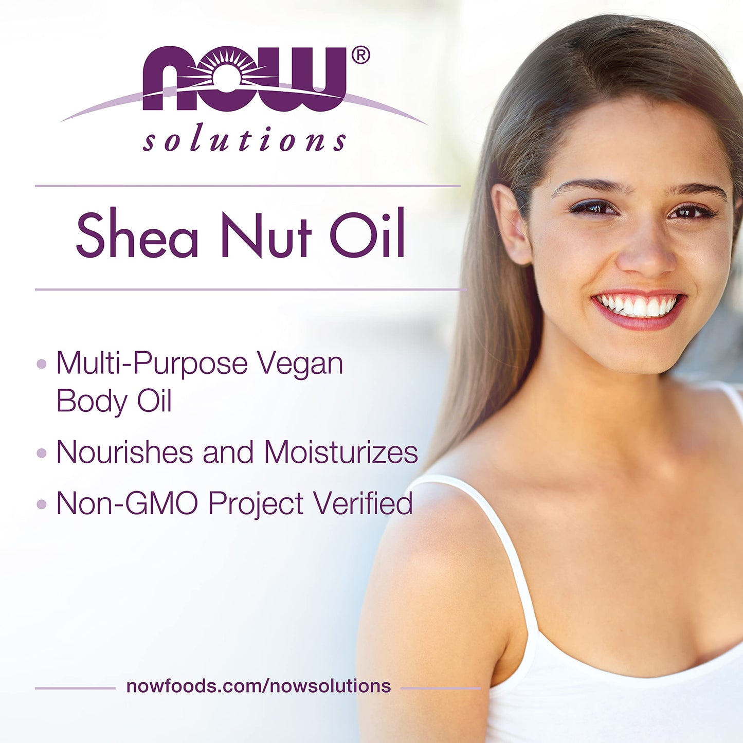 NOW Solutions, Shea Nut Oil, Multi-Purpose Intense Moisturizing Oil for Skin, Scalp and Hair, 16-Ounce