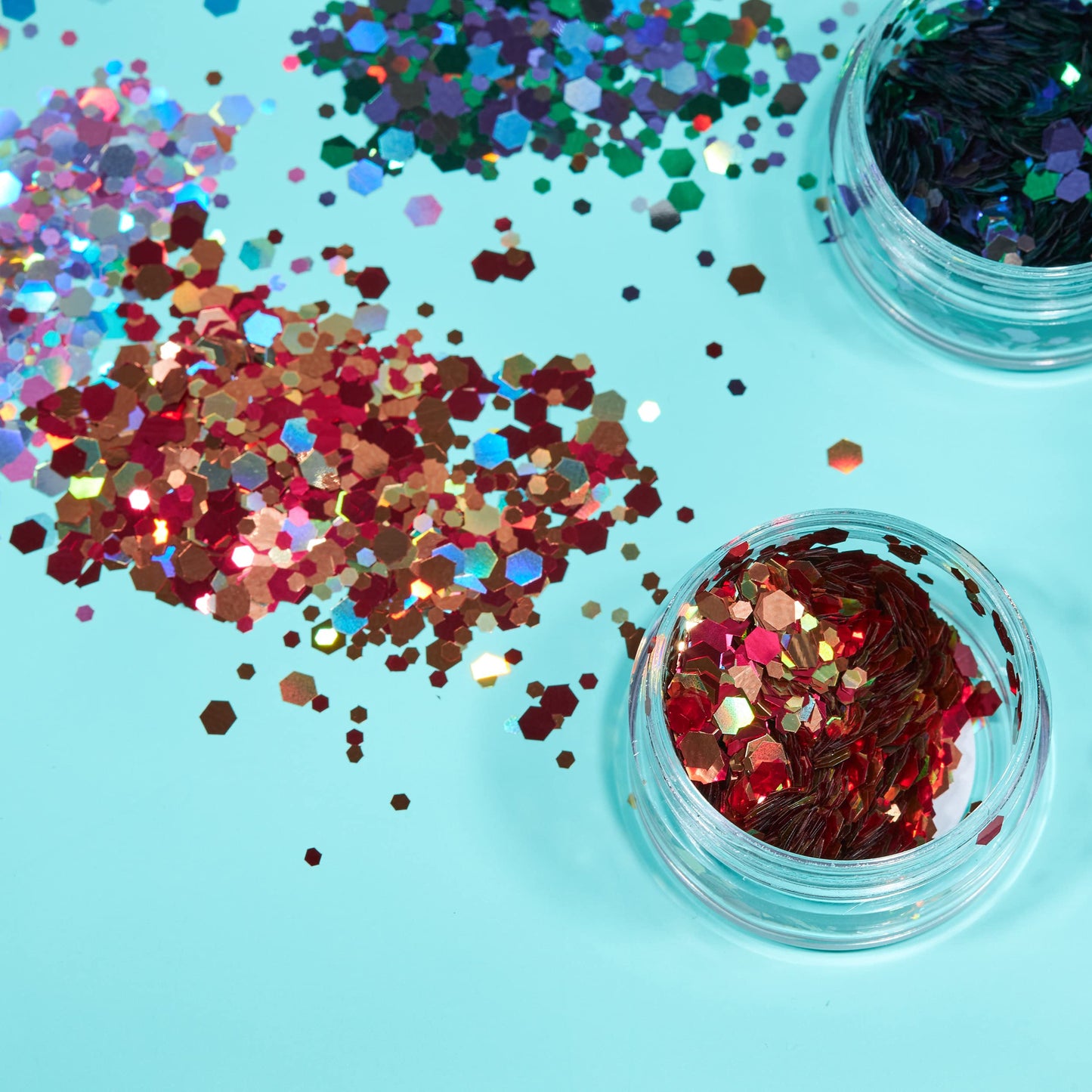 Mystic Chunky Glitter by Moon Glitter ??100% Cosmetic Glitter for Face, Body, Nails, Hair and Lips - 3g - Autumn