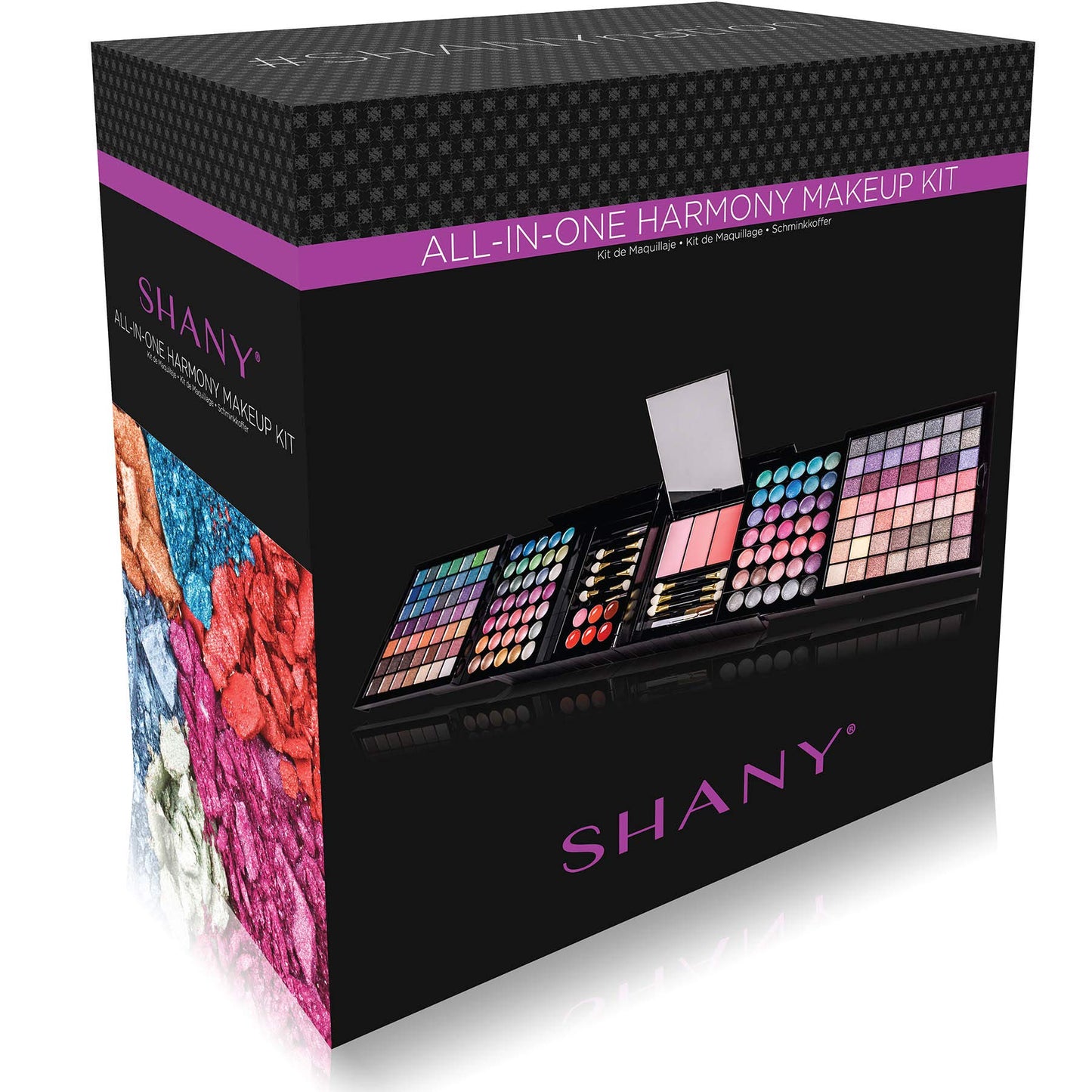 SHANY All In One Harmony Makeup Set - Ultimate Color Combination - Eyeshadows, Blush Powder, Lip-gloss Lipstick, Mini Makeup brushes, Makeup applicators, HOLIDAY GIFT IDEA - New Edition