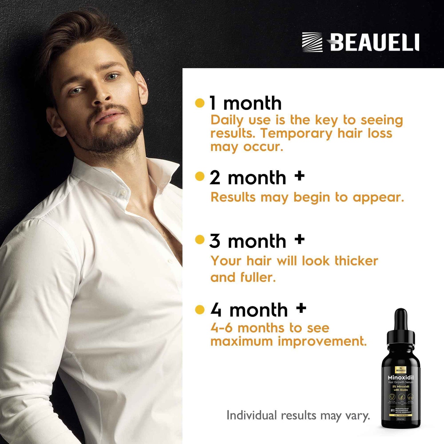 5% Minoxidil Hair Growth for Men and Women: Extra Strength Minoxidil Regrowth Treatment Serum for Thinning Hair Loss to Grow Thicker Fuller Faster 30ml 3Bottles