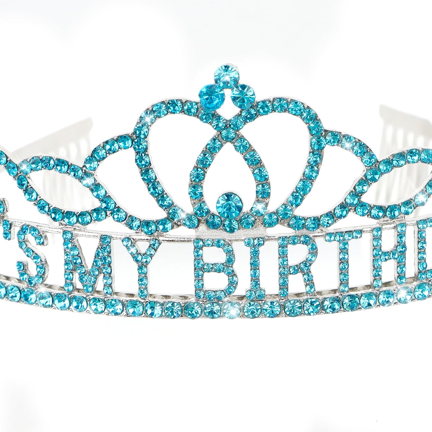 ACO-UINT Blue Birthday Crown for Women, Happy Birthday Headband It's My Birthday Crown, Birthday Girl Crown Birthday Queen Tiara Birthday Decorations Birthday Gifts