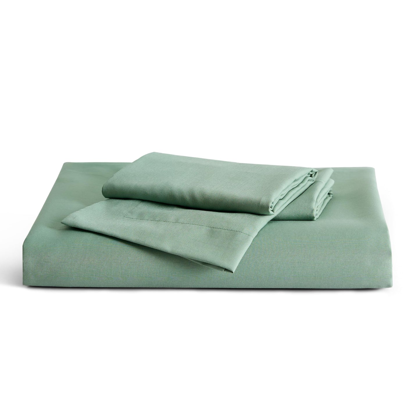 Bedsure Twin/Twin XL Duvet Cover Kids - Polyester & Rayon Derived from Bamboo Cooling Green Duvet Cover Twin, 2 Pcs with 1 Zipper Closure Duvet Cover (68"x90") & 1 Pillow Sham, No Comforter