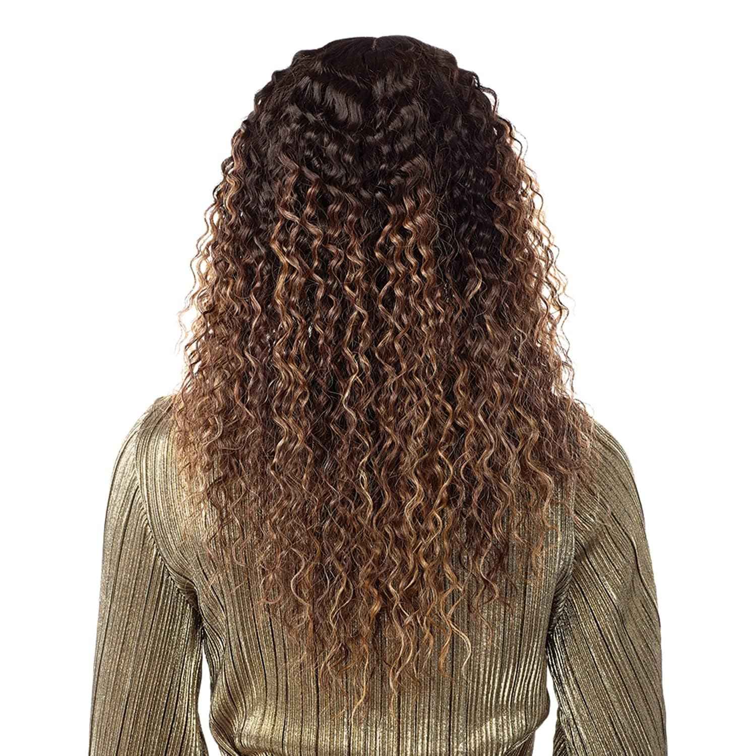 Sensationnel Butta Lace Wigs - Unit 19 Extra Wide 5 Inch Deep Parting Synthetic Preplucked Hairline Glueless Lacefront (BALAYAGEGOLD)