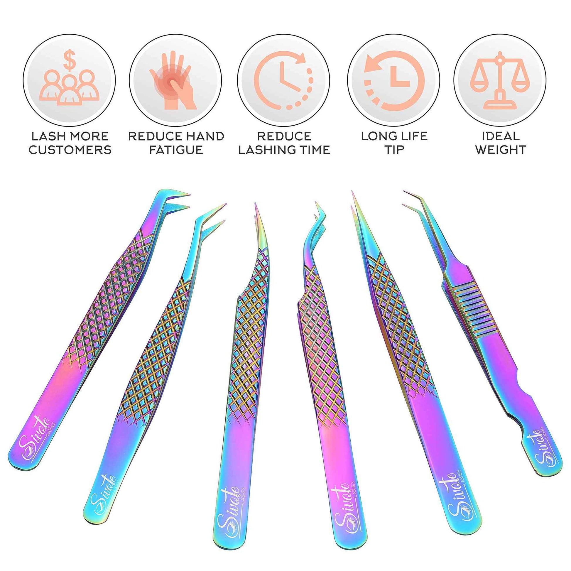 Professional Lash Tweezers + UPGRADED DESIGN Lash Mirror