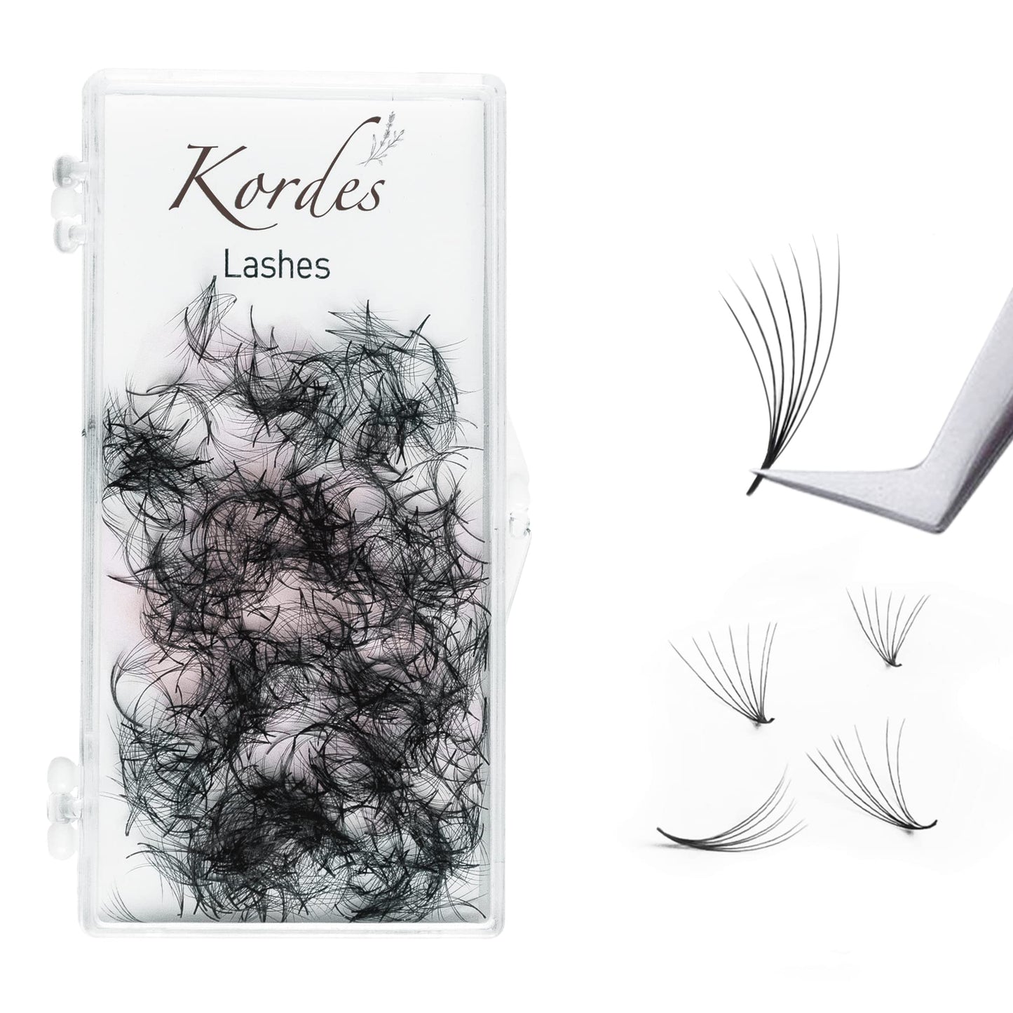 1000pcs 7D Premade Fans Eyelash Extensions - 7D Volume Eyelash Extensions C Curl - 1000 handmade fans - 0.7mm thick (12mm)