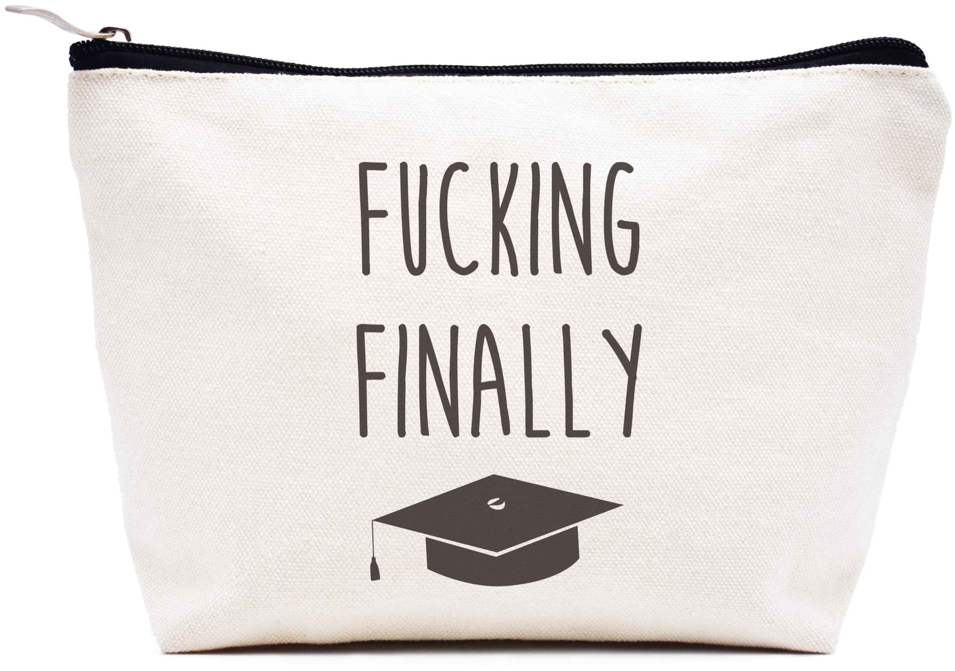 LIBIHUA Finally Graduation Gifts Funny Graduate Congratulation Gifts for Her Bachelors Masters Degree Present Phd Graduation Present Makeup Bag Cosmetic Bag Travel Pouch