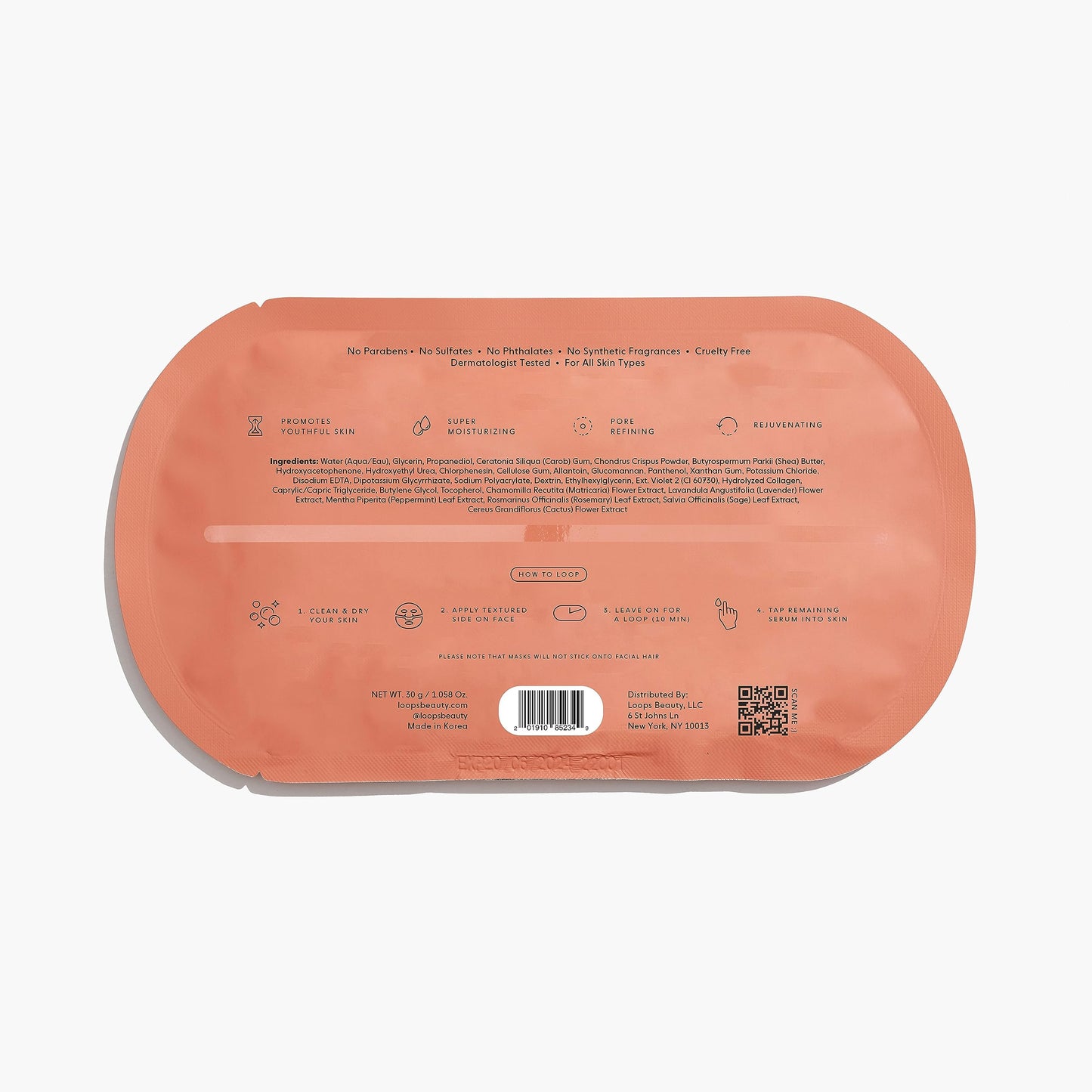 LOOPS WEEKLY RESET - Rejuvenating Hydrogel Eye Mask Kit - Brighten, Hydrate, Nourish and Help Reduce Wrinkles for Refreshed Eyes - Reduces Signs of Puffiness - For Resilient-Looking Skin - 5 Pc