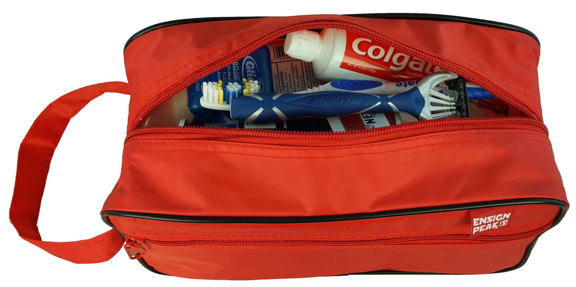 Ensign Peak Toiletry Travel/Shaving Bag, Red