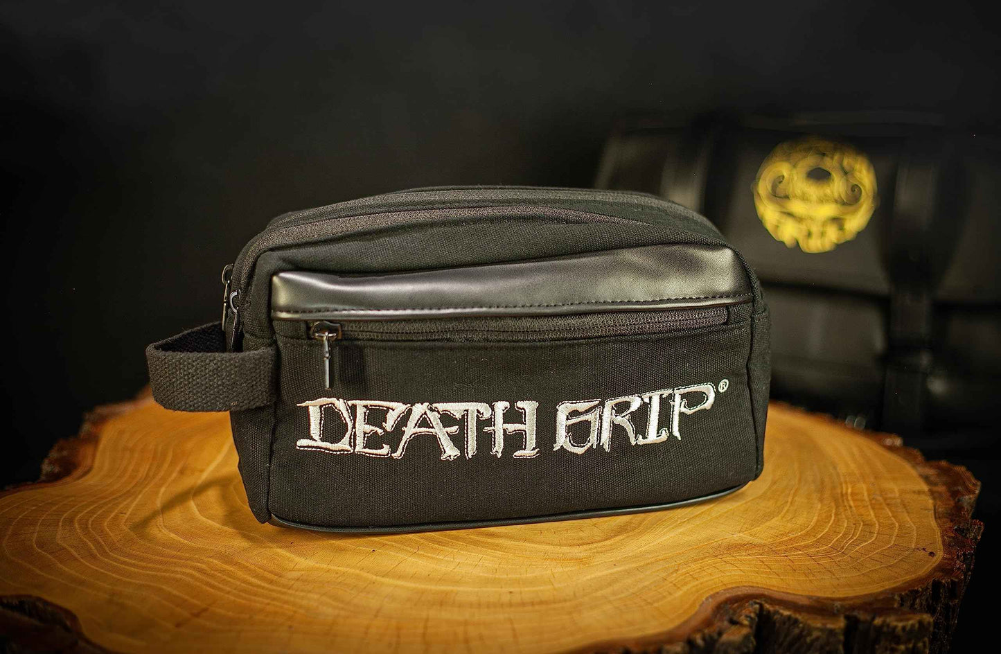 THE VINTAGE GROOMING CO. Toiletry Bag For Men | Canvas Dopp Kit | Death Grip Men's Shaving Kit Bag | Hanging Travel Toiletries Bag