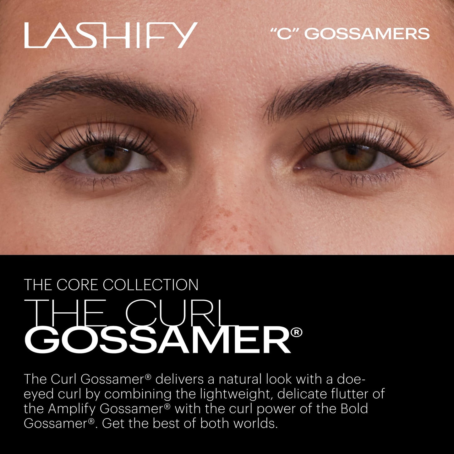 Lashify Curl 12mm Gossamer Eyelash Extensions Refill in Ombre Green, Easy DIY False Lashes for a Natural Look