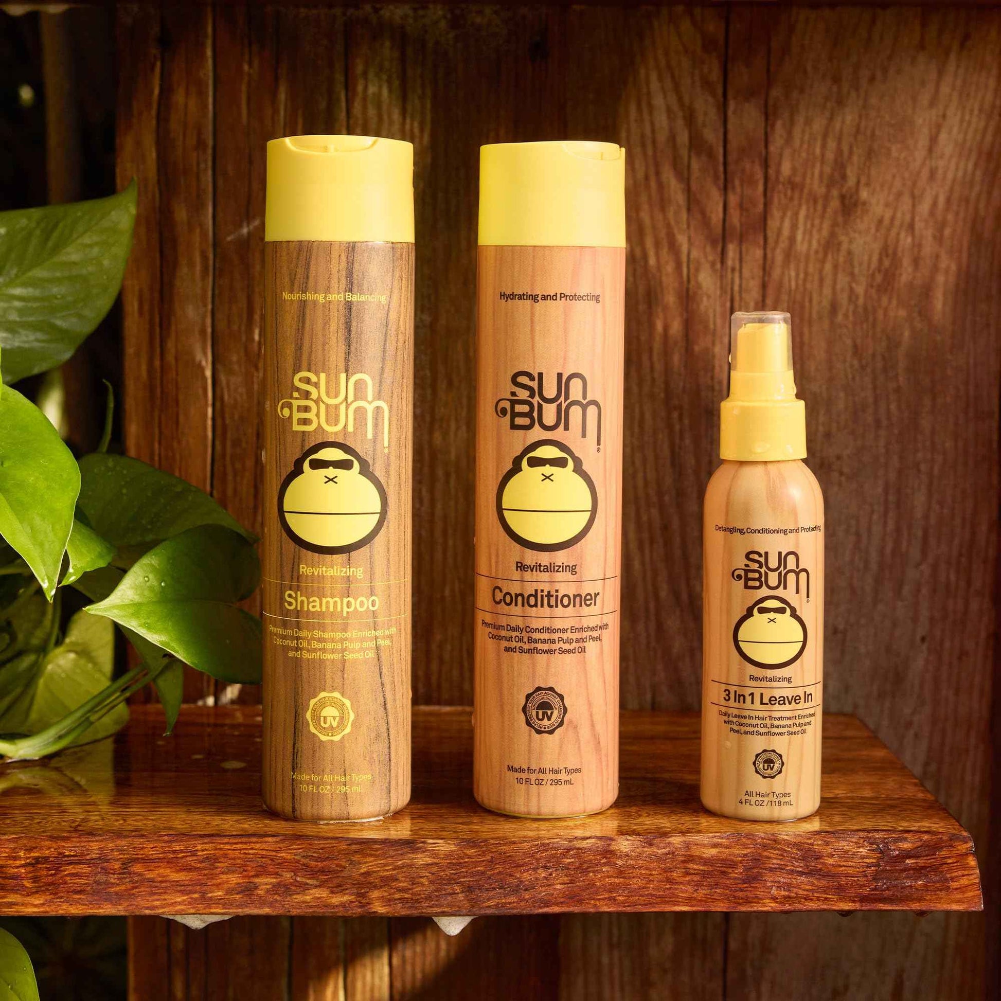 Sun Bum Sun Bum Revitalizing 3-in-1 Detangler Leave In Conditioner Vegan and Cruelty Free Detangling, Conditioning and Protecting Hair Spray 2 Pack