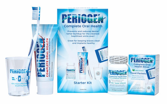 Periogen Oral Care Starter Kit- Clinically Proven to Reduce Tartar Buildup - Get Ready for The Best Dental Checkup Ever!