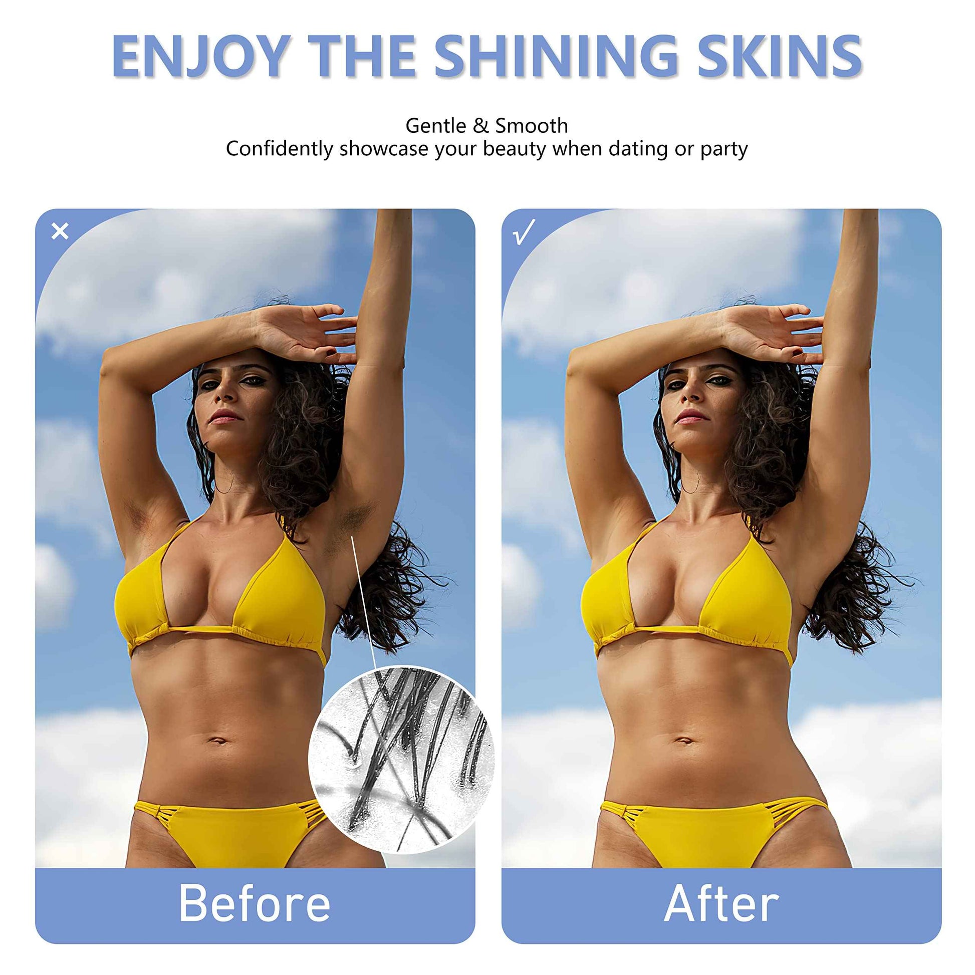 La Metlcion Smart Waxing Kit Wax Warmer For Hair Removal With Digital Display, 4.41lbs/2kg Hard Wax Beads, For Sensitive Skin, Armpit, Eyebrow, Bikini, Face, Nose, Legs