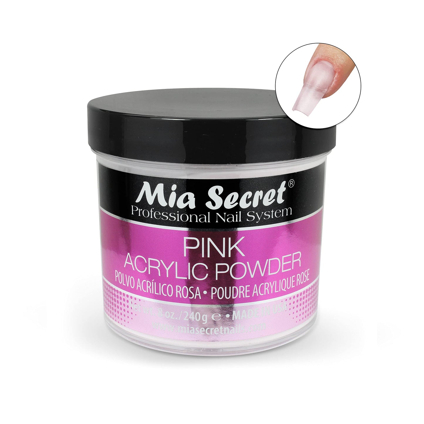 Mia Secret Pink Acrylic Nail Powder 8oz