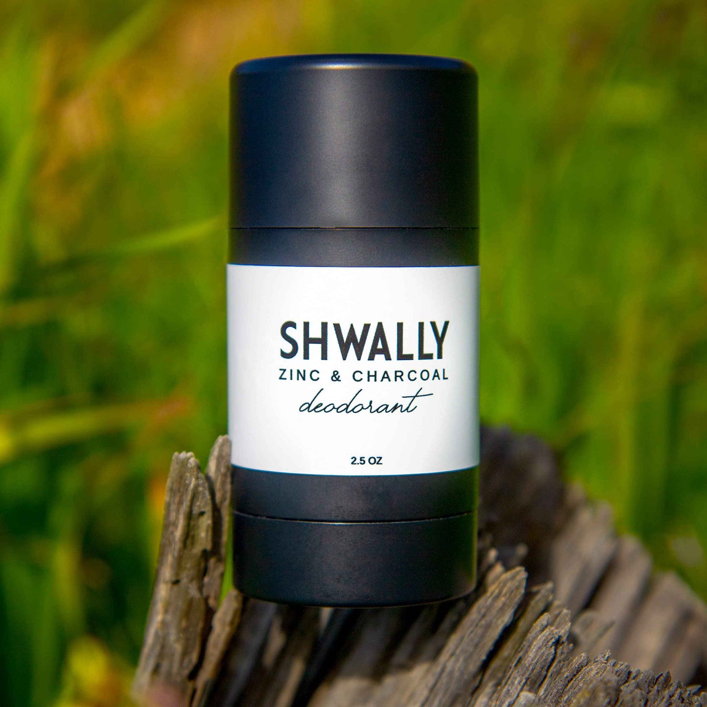 Shwally Zinc & Charcoal Deodorant – A True Natural, Tallow-Based & Effective Deodorant for Men & Women –– Aluminum Free with Coconut & Arrowroot – Lasts 4X Longer (Eucalyptus + Peppermint, 2.5 oz)