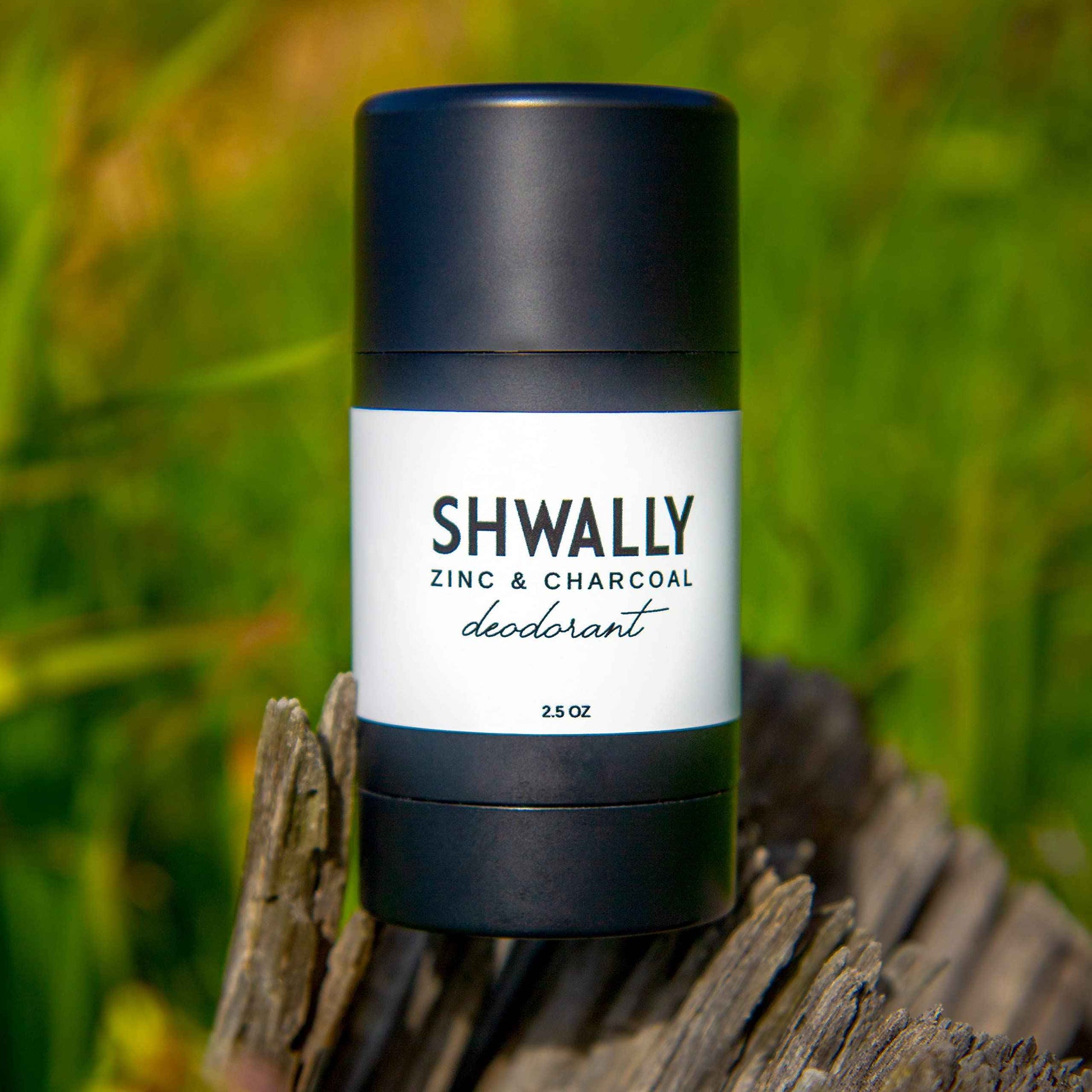 Shwally Zinc & Charcoal Deodorant – A True Natural, Tallow-Based & Effective Deodorant for Men & Women –– Aluminum Free with Coconut & Arrowroot – Lasts 4X Longer (Eucalyptus + Peppermint, 2.5 oz)