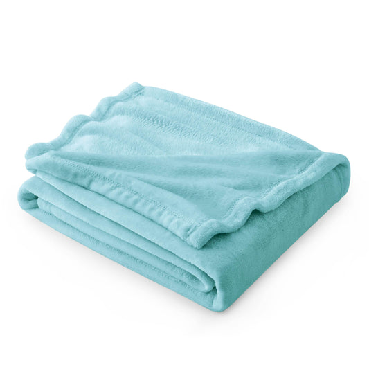 Bedsure Fleece Throw Blanket for Couch River Blue - Lightweight Plush Fuzzy Cozy Soft Blankets and Throws for Sofa, 50x60 inches