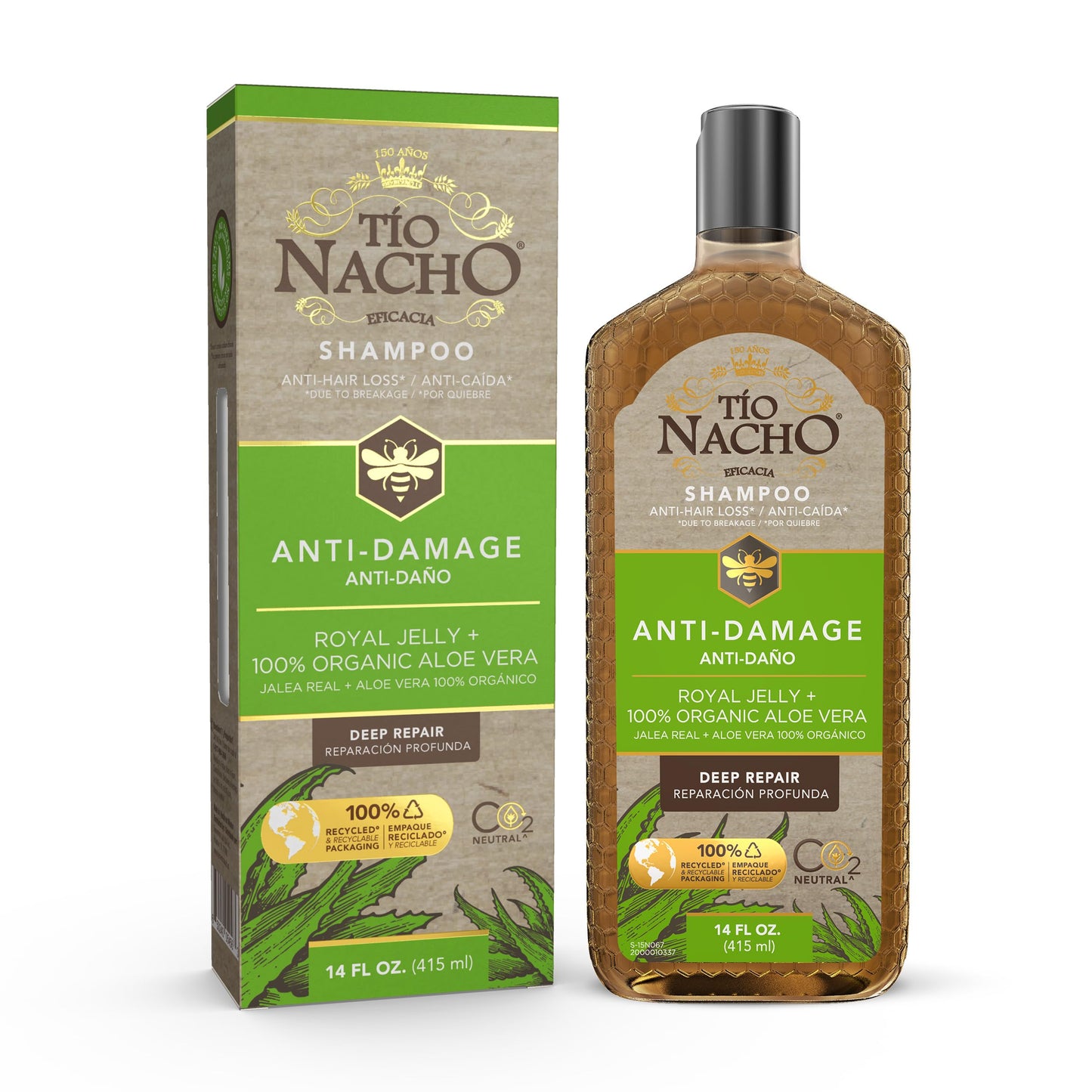 Tio Nacho Aloe Vera Shampoo Value Pack, (Pack of 3)