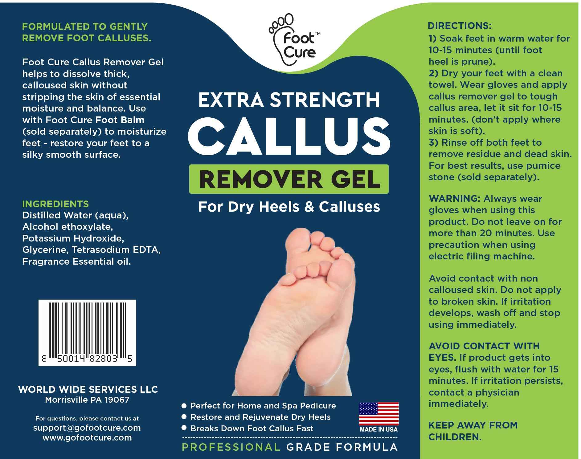 Tea Tree Oil Foot Soak with Epsom Salt Callus Remover for Feet with Extra Strength Gel & Foot Pumice Stone Set - Easy Way to Remove Hard Calluses & Dead Skin Build-Up - Professional at-Home Foot Care