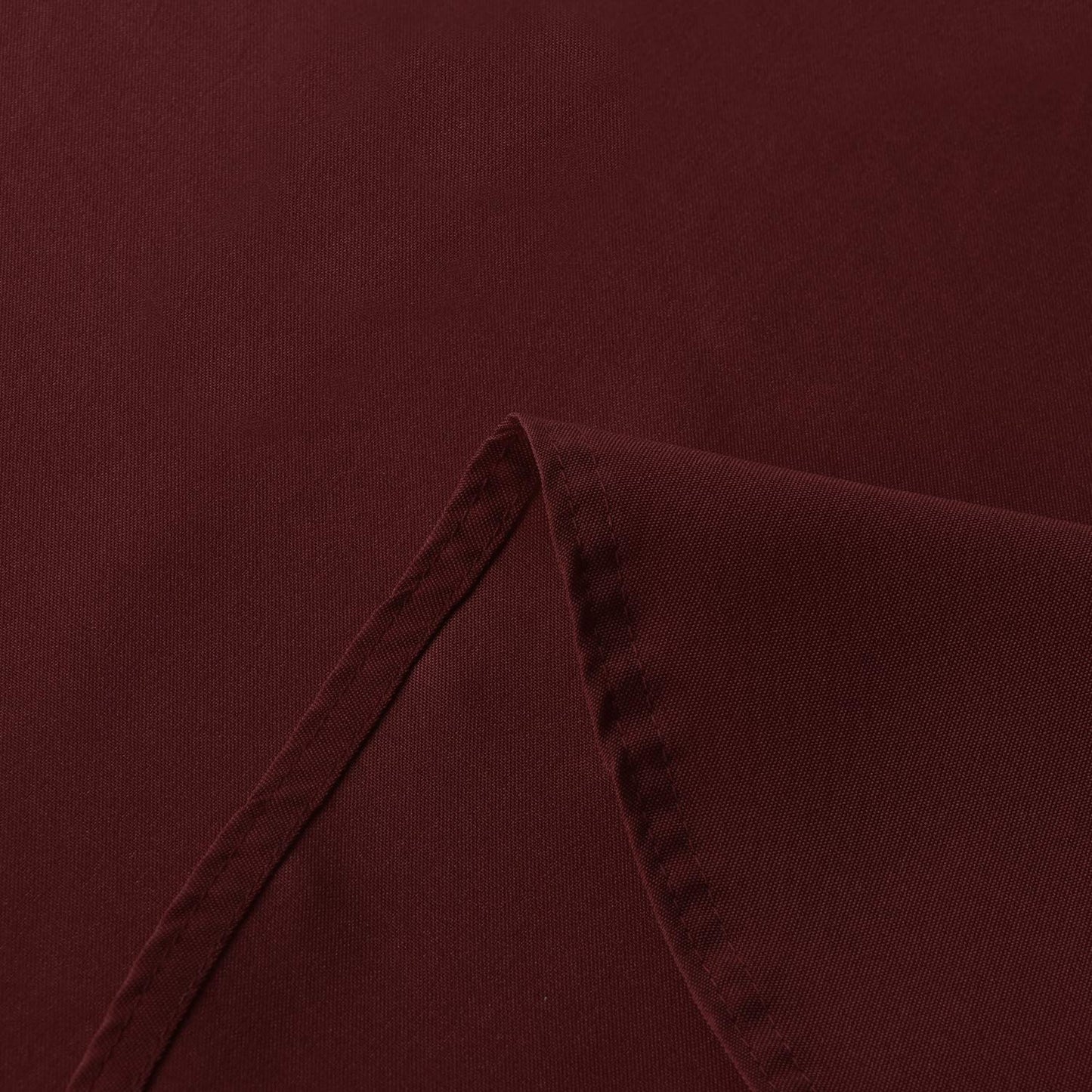 sancua Rectangle Tablecloth - 54 x 54 Inch - Stain and Wrinkle Resistant Washable Polyester Table Cloth, Decorative Fabric Table Cover for Dining Table, Buffet Parties and Camping, Burgundy