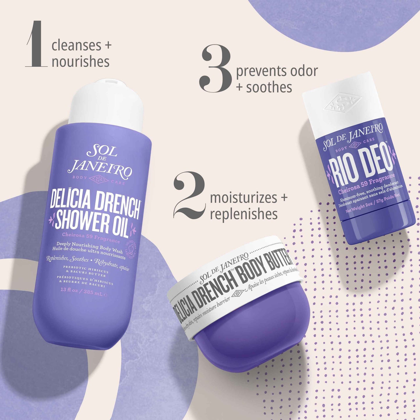 SOL DE JANEIRO Cheirosa 59 Rio Deo Aluminum-Free Deodorant with Refill Cartridge, Amazon Exclusive