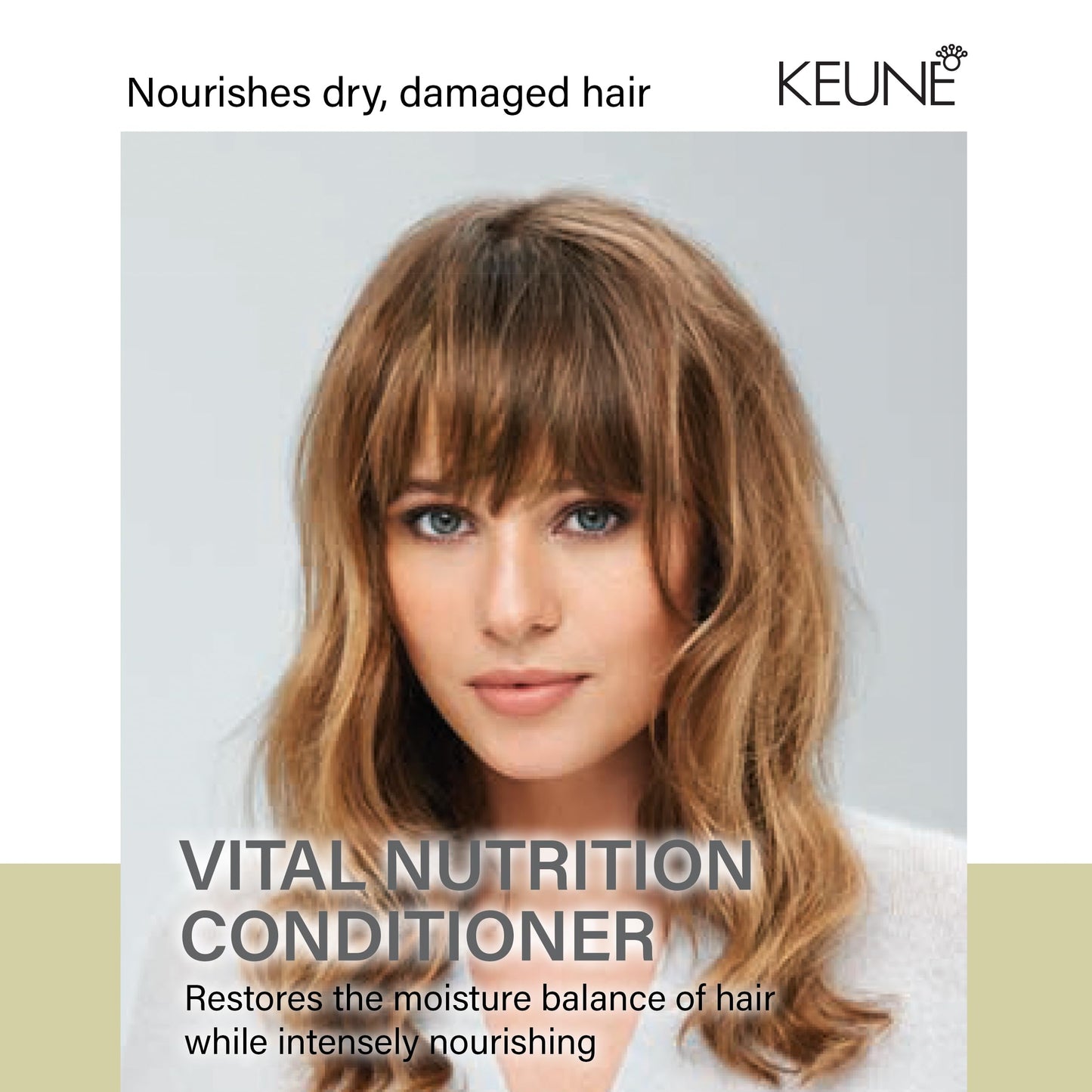 Keune Care Vital Nutrition Conditioner, Moisturizing & Restorative Conditioner for Dry or Damaged Hair, 8.5 Fl Oz