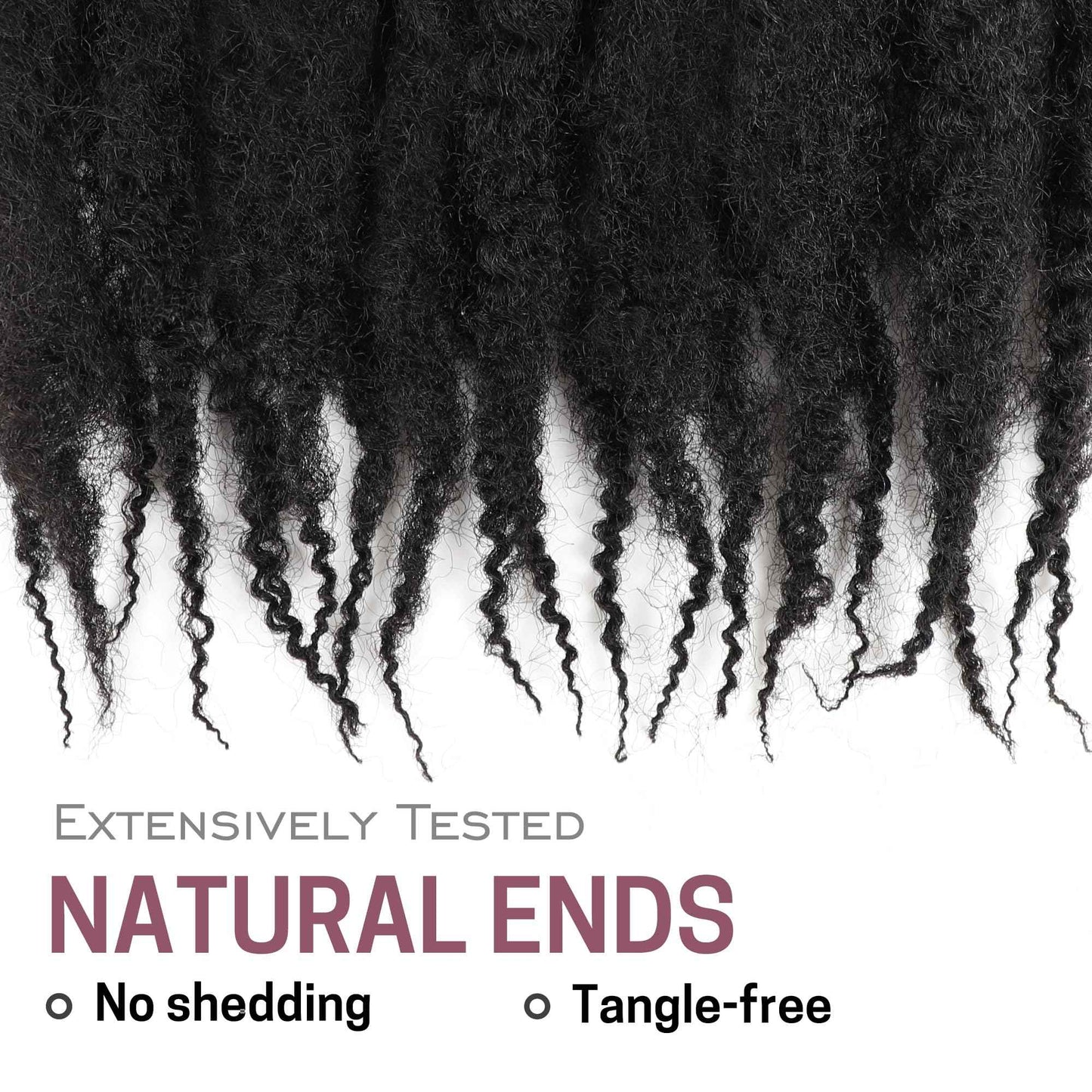 Marley Twist Braiding Hair 8 Packs Marley Twist Hair Twist Hair 30 Inch Afro Kinky Curly Twist Crochet Hair Twist Soft and Natural Hair (1B, 30 inch)