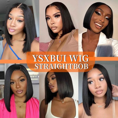 Bob Wig Human Hair 13x4 Frontal Lace Wig 12 Inch Hd Lace Front Wigs Human Hair 180 Density Bob Wig Glueless Human Hair Wig Short Human Hair Wigs for Women Pre Plucked With Baby Hair Natural Color
