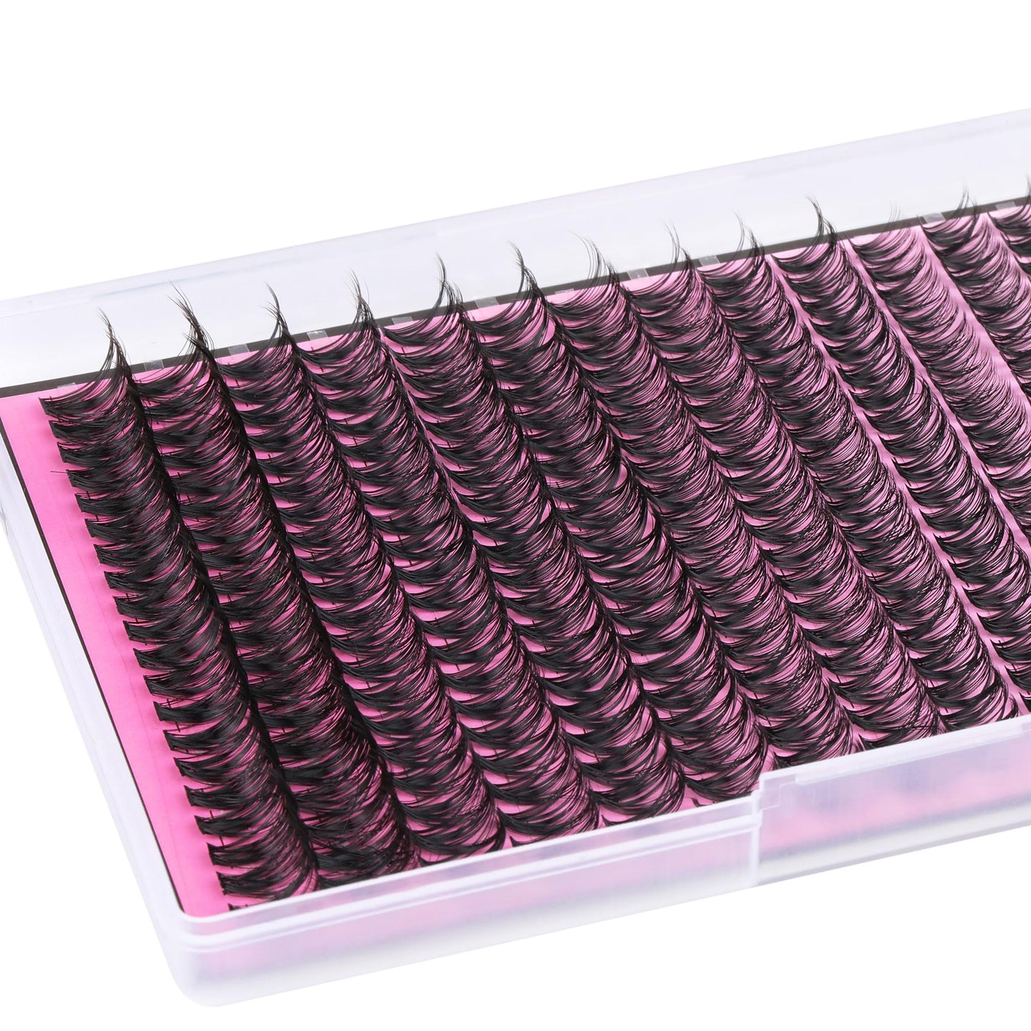 FANXITON Lash Clusters 280 Pcs Wispy Lash Clusters D Curl 8-16 MM Mix Natural Eyelash Clusters 40D Individual Eyelash DIY Lash Extensions at Home(0.07D 40D)