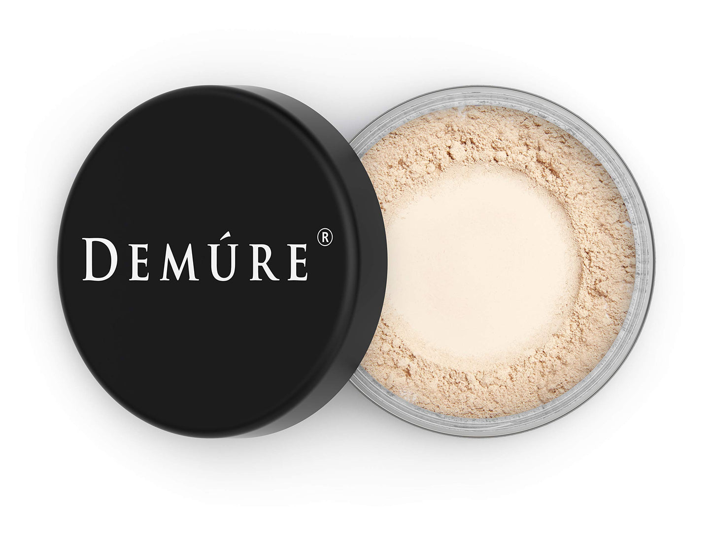 Demure Mineral Make Up (Light), Mineral Foundation Makeup, Loose Face Powder, Natural Makeup Made with Pure Crushed Minerals. Demure Mineral Makeup