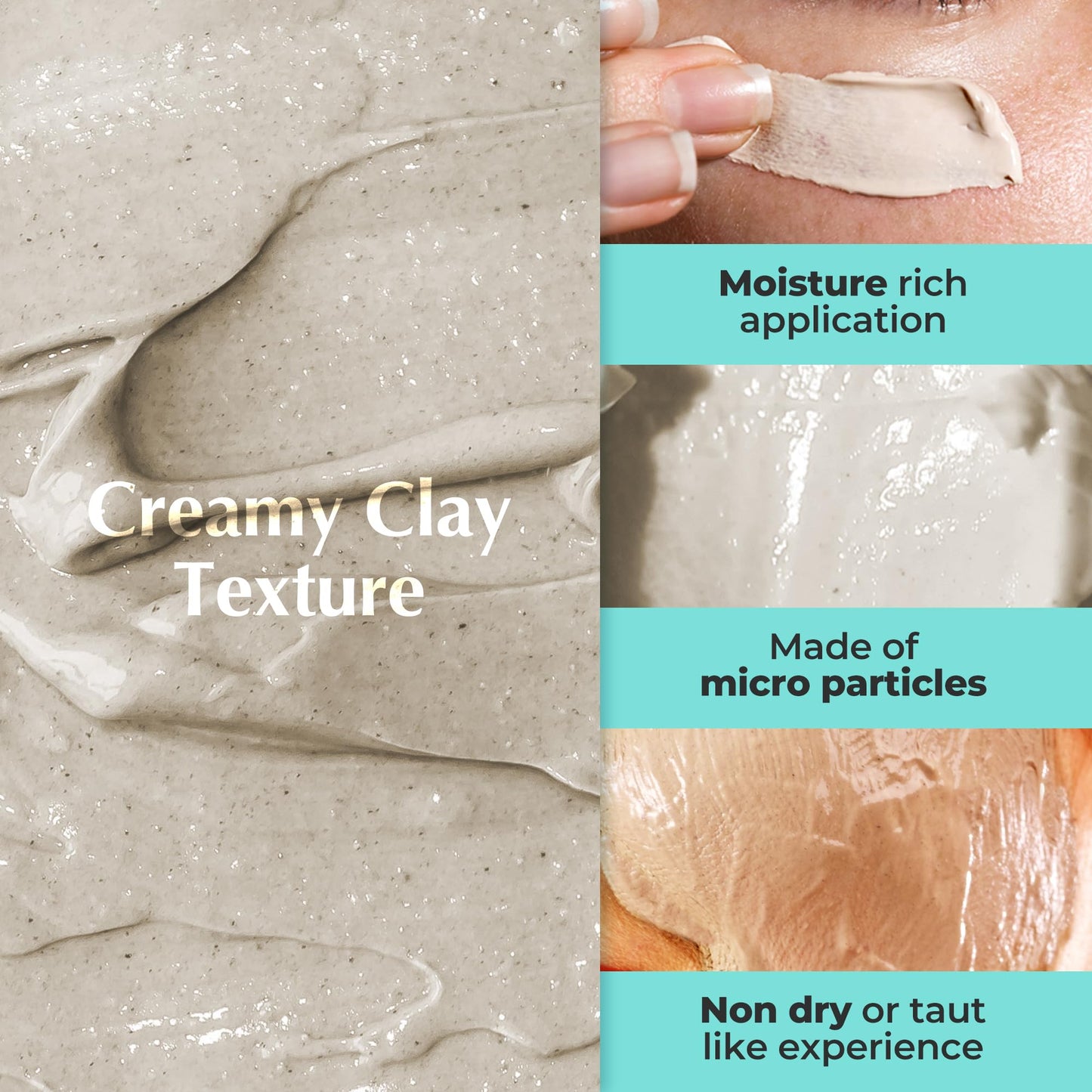 Clay Mask Be Frozen Pores Cooling Deep Clean, Sensitive Skin Acne Oily Blackheads 4.2 oz