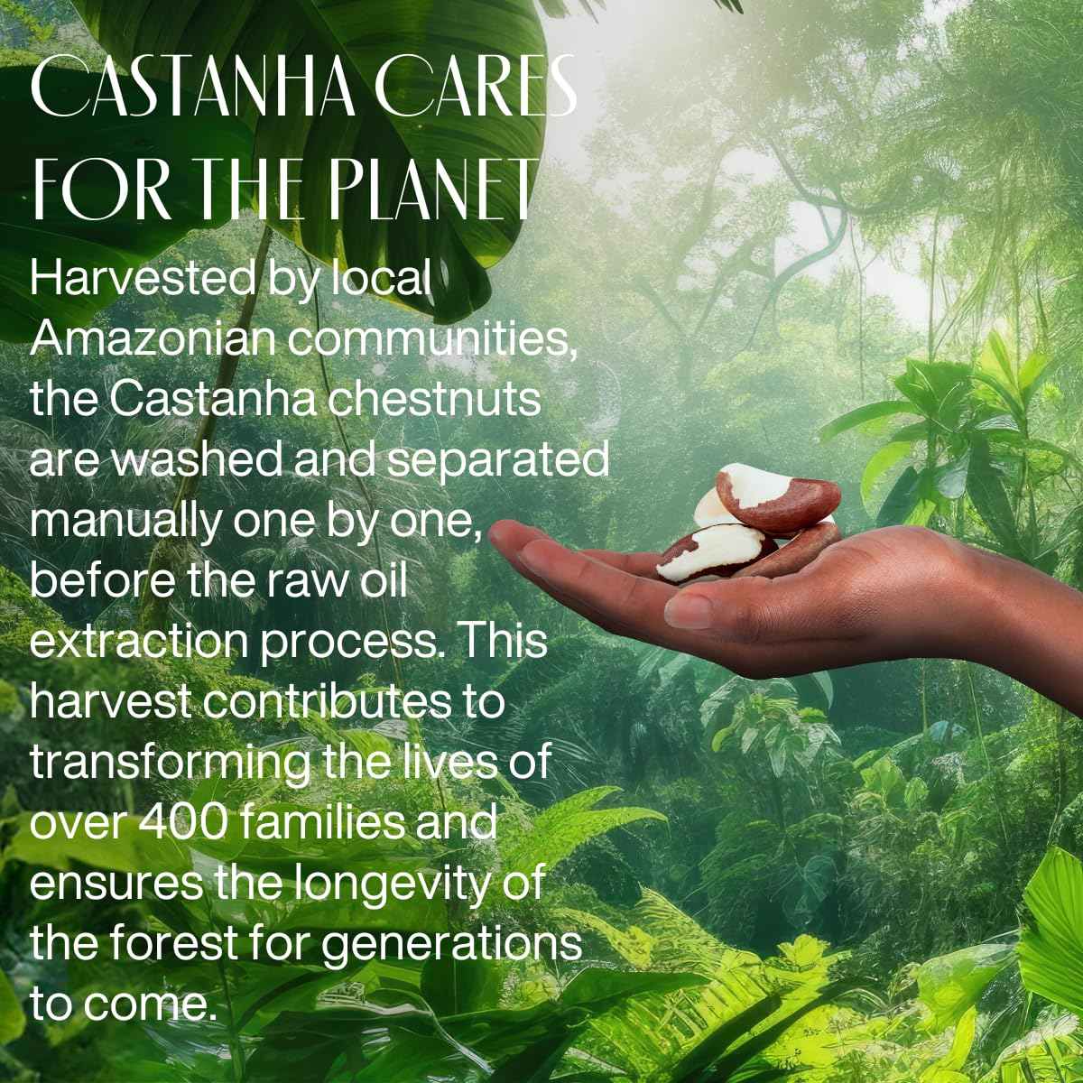 Natura -Brazil Nut (Castanha) Renourishing Liquid Hand Soap - Anti-Dryness - Coconut Derived Cleanser - Vegan Skin Care - Brazilian Beauty Secrets - Self Care & Body Care - 8.4 fl oz (250ml)