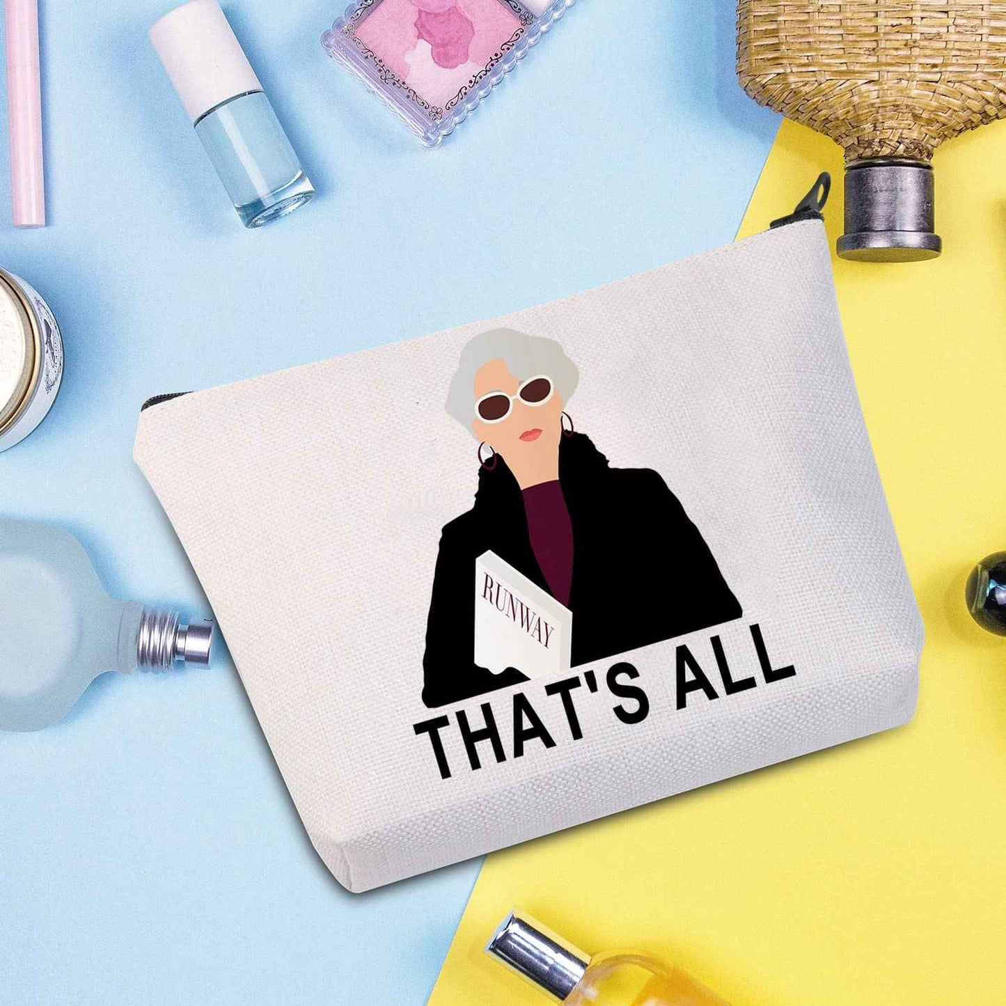 WZMPA Movie Fans Cosmetic Makeup Bag Movie Fans Gift That's All Makeup Zipper Pouch Bag For Women Girls(That's All)