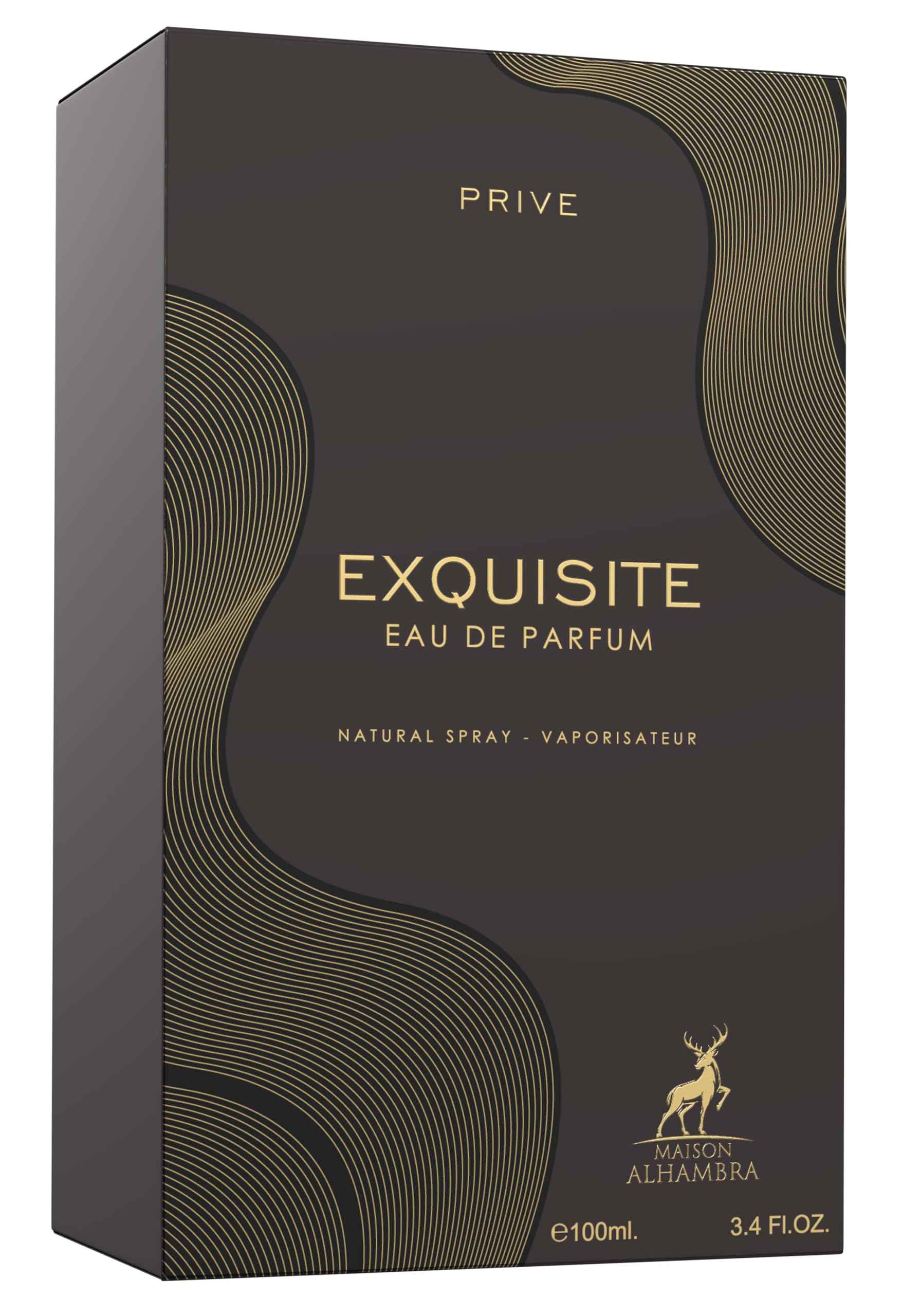 Maison Alhambra Exquisite for Unisex Eau de Parfum Spray, 3.4 Ounce / 100 ml