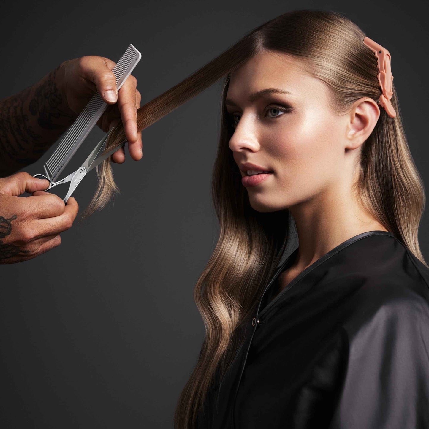 Fromm Professional Explore 5.75" Hair Cutting Shears for Wet and Dry Hair, Polished Silver Japanese Steel Scissors with Beveled Blade