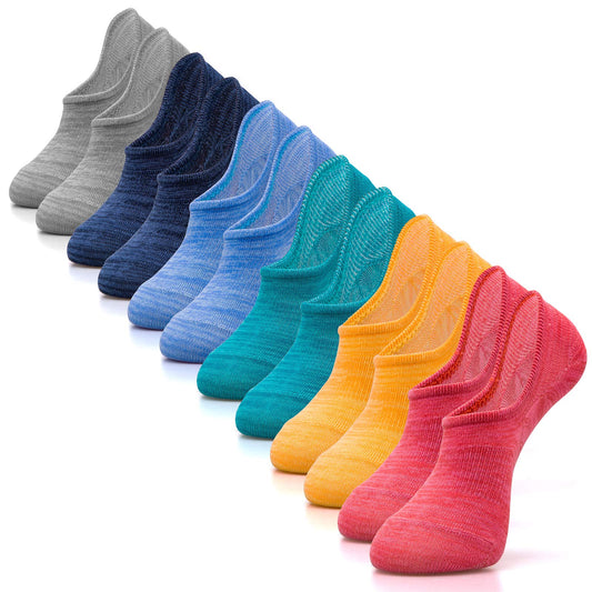 IDEGG No Show Socks Womens and Men Low Cut Ankle Short Anti-slid Athletic Running Novelty Casual Invisible Liner Socks