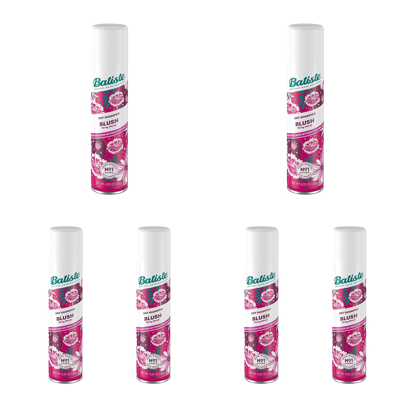 Batiste Dry Shampoo, Blush 6.73 oz ( 6 pack)