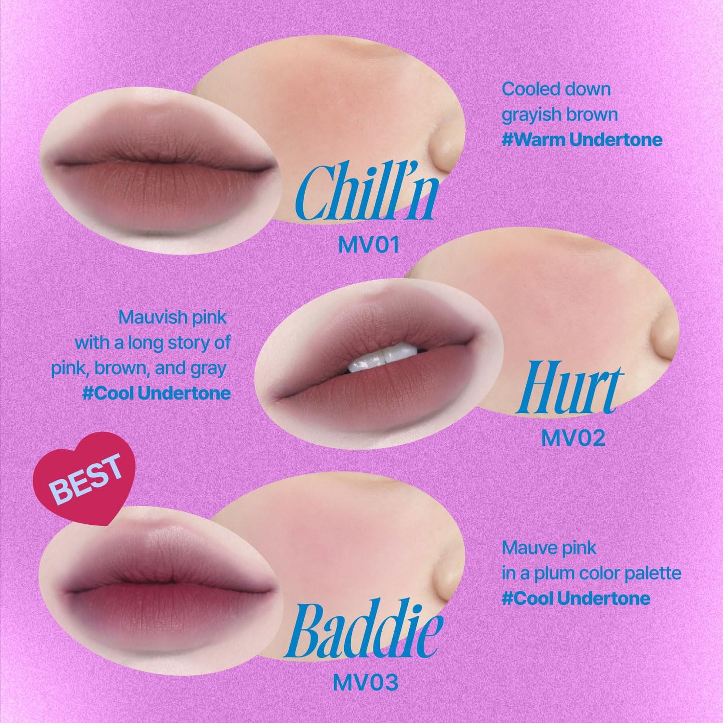 fwee Lip&Cheek Blurry Pudding Pot | Cold-hearted Moment - Chill'n | Makeup Blush, Buildable Lightweight, Multi-Use Soft Matte Finish | 5g