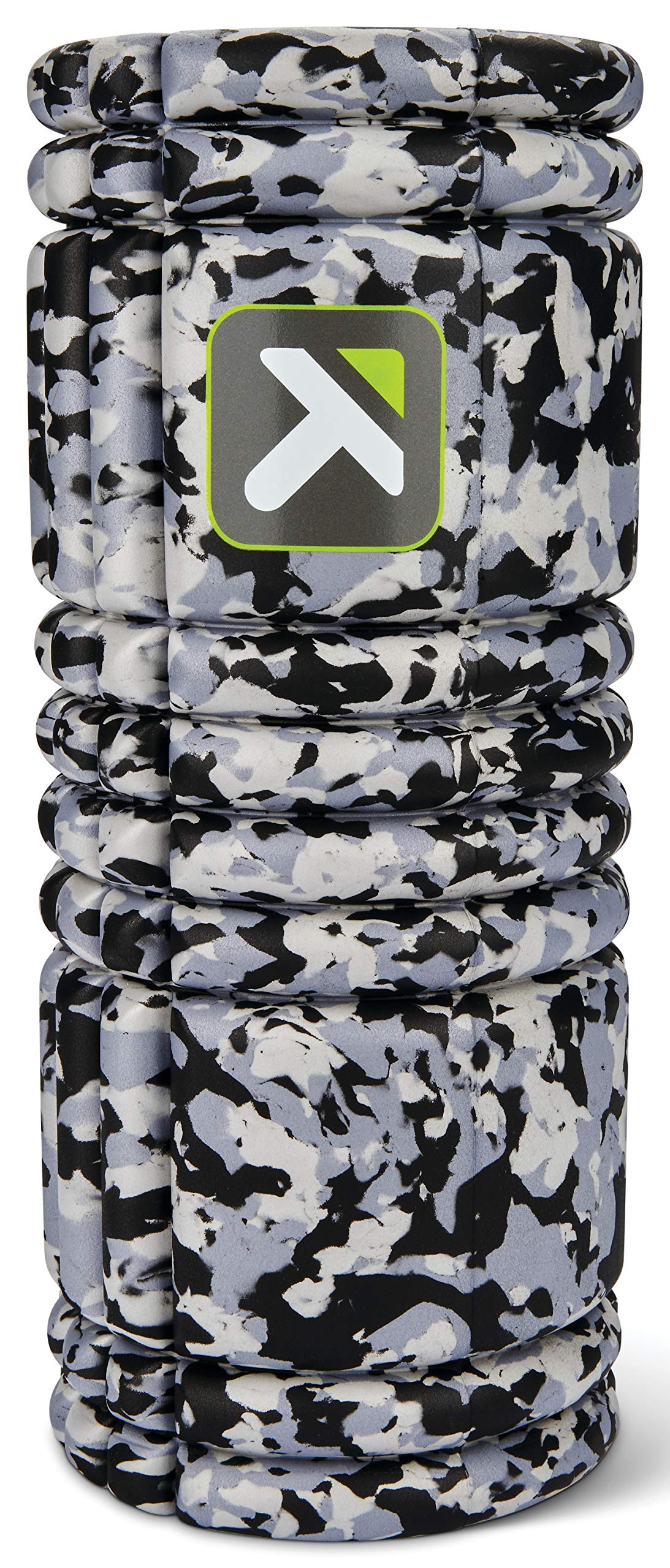 TRIGGERPOINT Grid Foam Roller - Multi-Density Exterior, Rigid Core - Trusted by Therapists and Athletes - Standard Density, Includes Online Instructional Videos, 33cm, Grey Camo