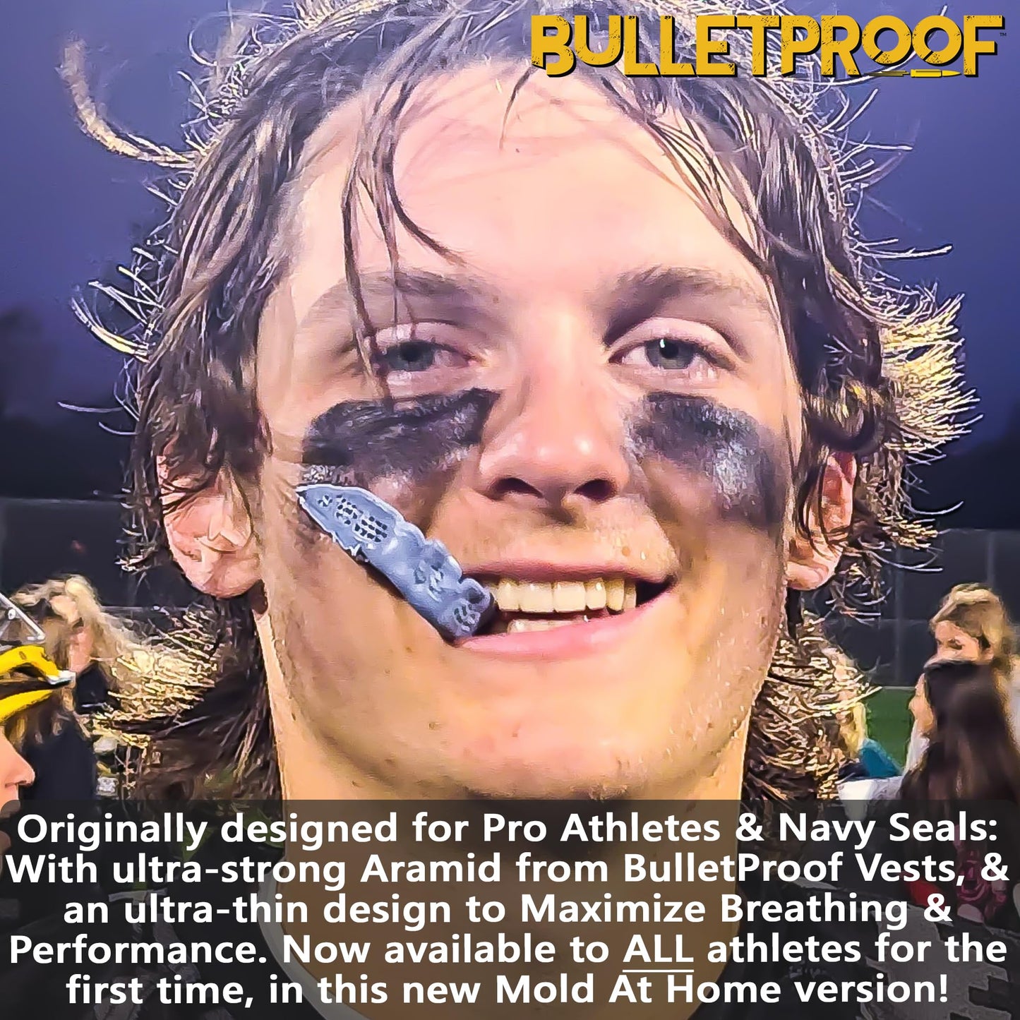 Bulletproof: World’s Thinnest Most Breathable Mouth Guard is 3X Stronger! Football MMA Braces! Rugby Hockey Basketball Boxing BJJ Lacrosse Sports Mouthguard Grinding Teeth Men Women Adult Youth Kids