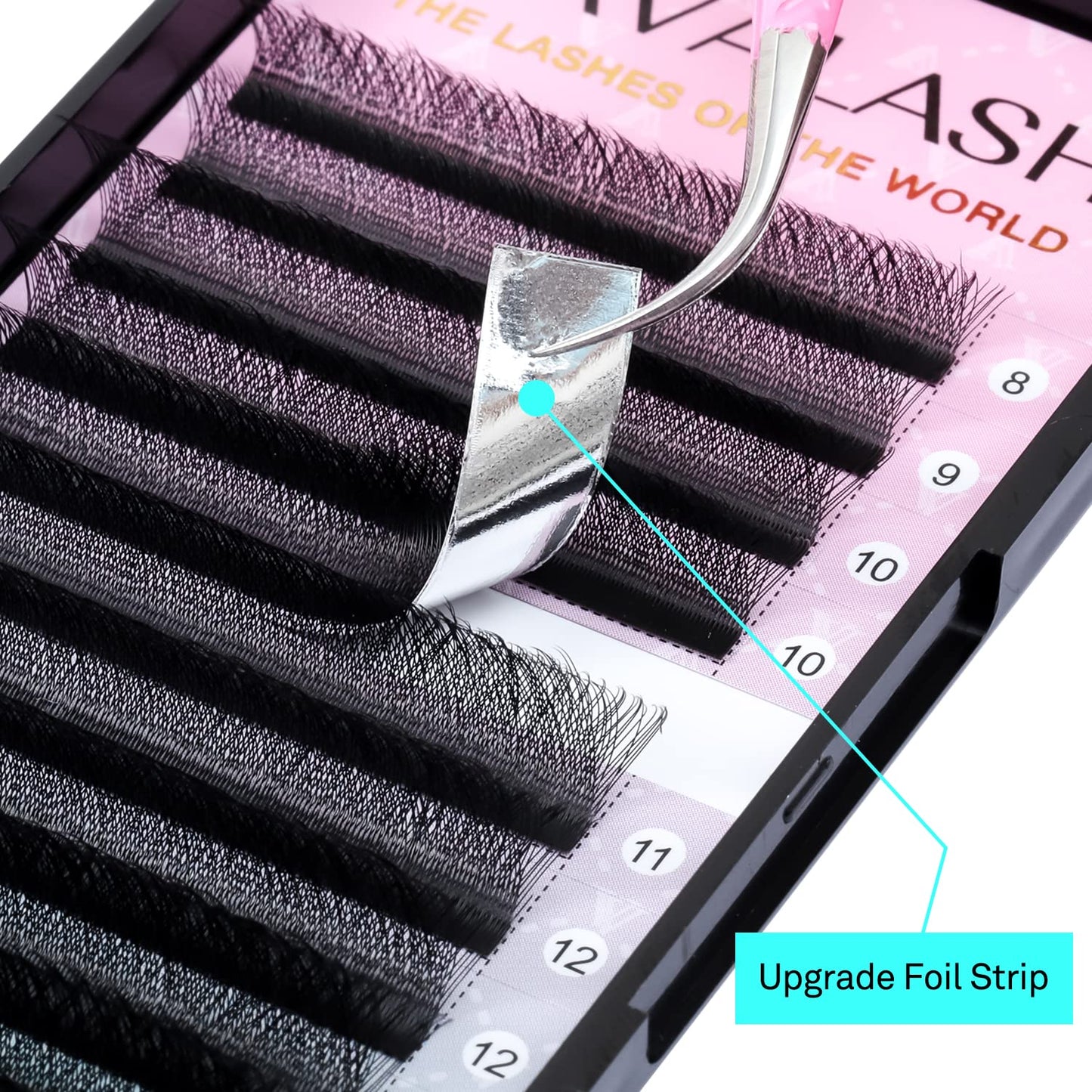 VAVALASH W-shaped Eyelash Extension 4D Premade Fans 0.07 D Curl Volume Lash Extensions Easy Fanning Lashes Matte Black Volume Premade W Lashes(W Shaped-4D-0.07-D-8-15mm）