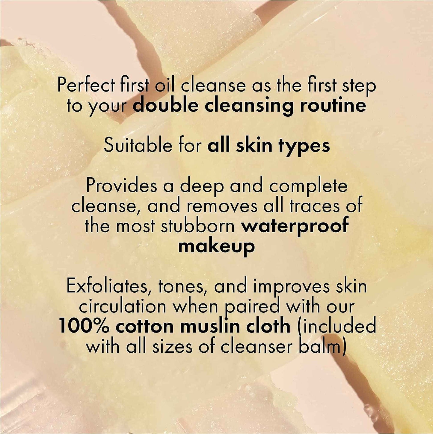 EVE LOM The Original Balm Cleanser - Facial Cleansing Balm - 5-in-1 Facial Cleanser & Muslin Cloth - Deep Cleansing & Gentle Exfoliation, Hydrating Skin Benefits, Removes Waterproof Make-Up - 20 ml