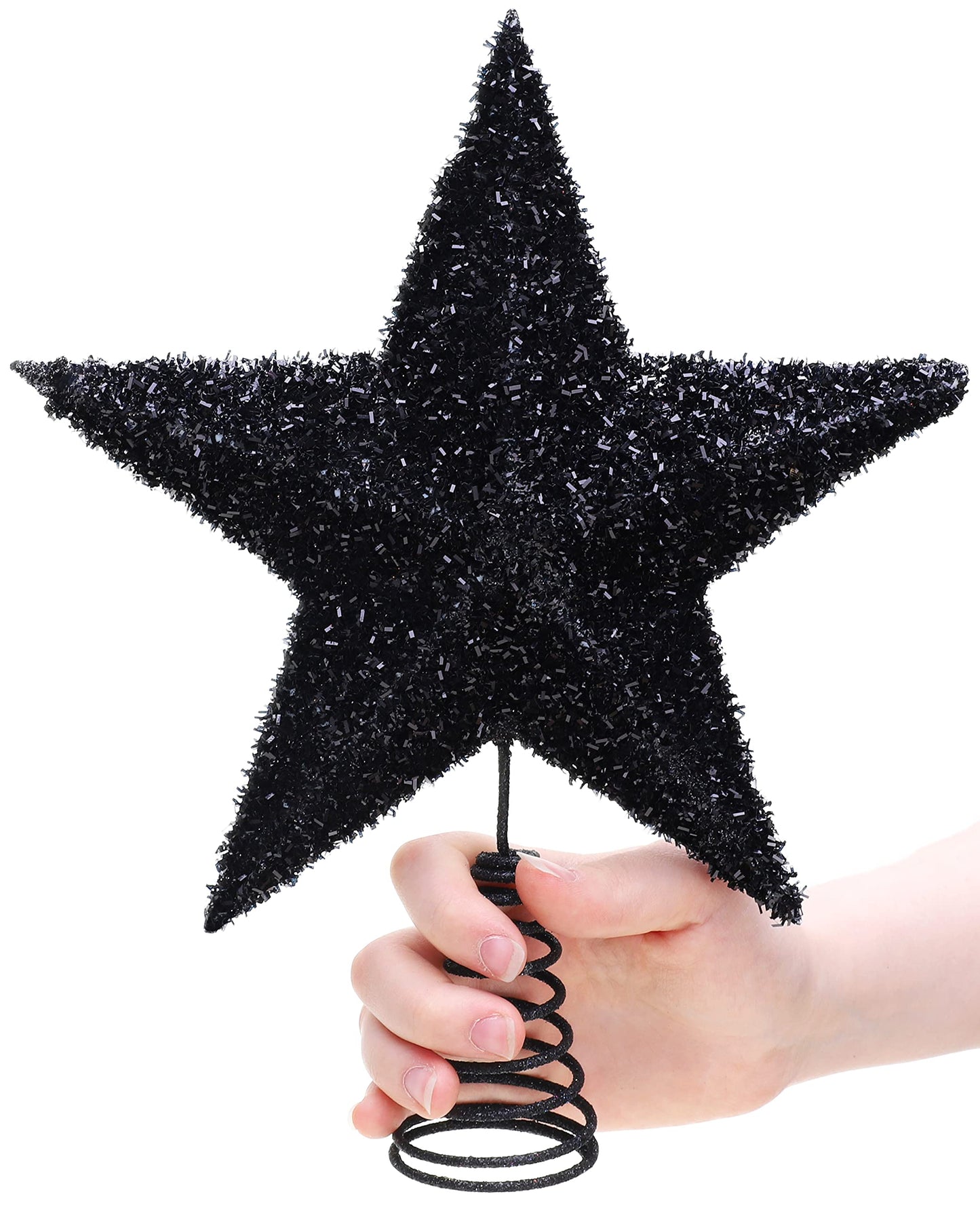 Christmas Concepts® 11 '' Sparkling Tree Top Star - Luxurious Christmas Decorations (Black)