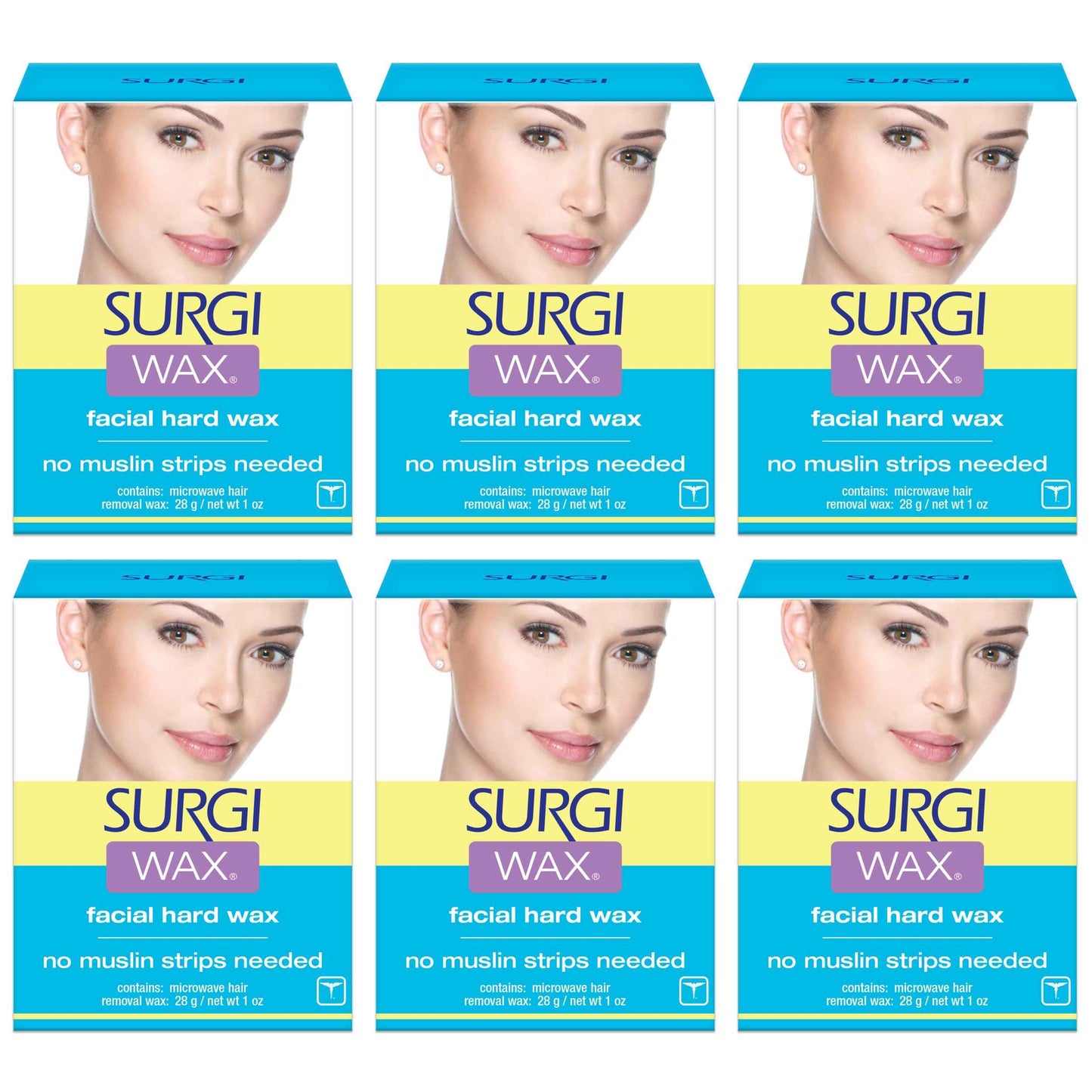 Surgi-wax Hair Remover For Face, 1-Ounce Boxes (Pack of 6)