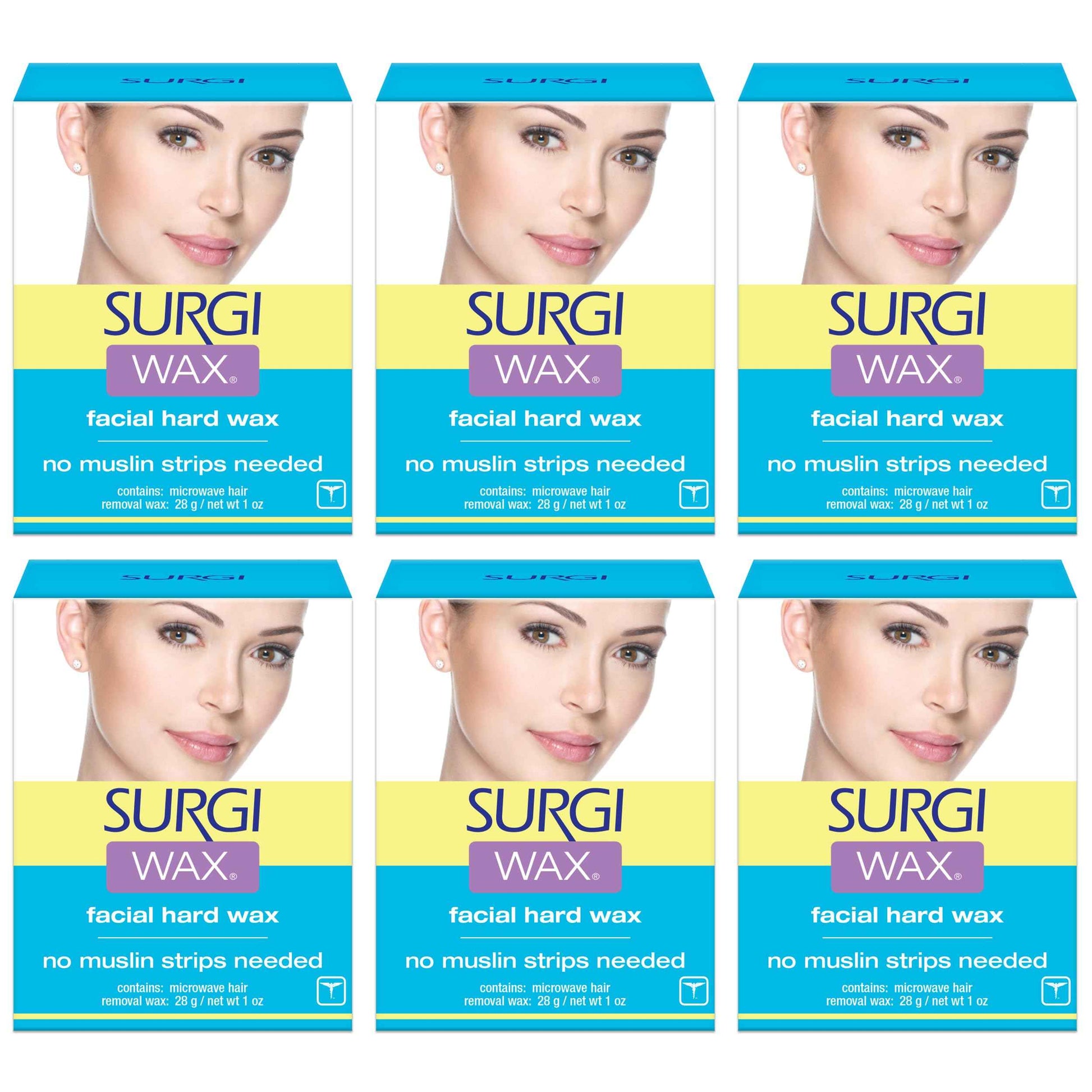 Surgi-wax Hair Remover For Face, 1-Ounce Boxes (Pack of 6)