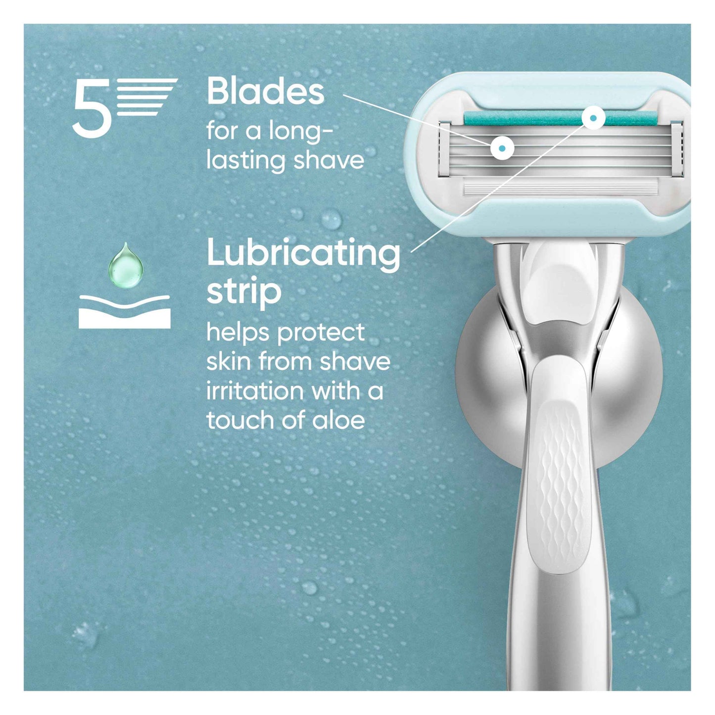 Gillette Venus Extra Smooth Sensitive Womens Razor Blade Refills, 6 Count, Designed for Women with Sensitive Skin, Holiday Gifts for Women