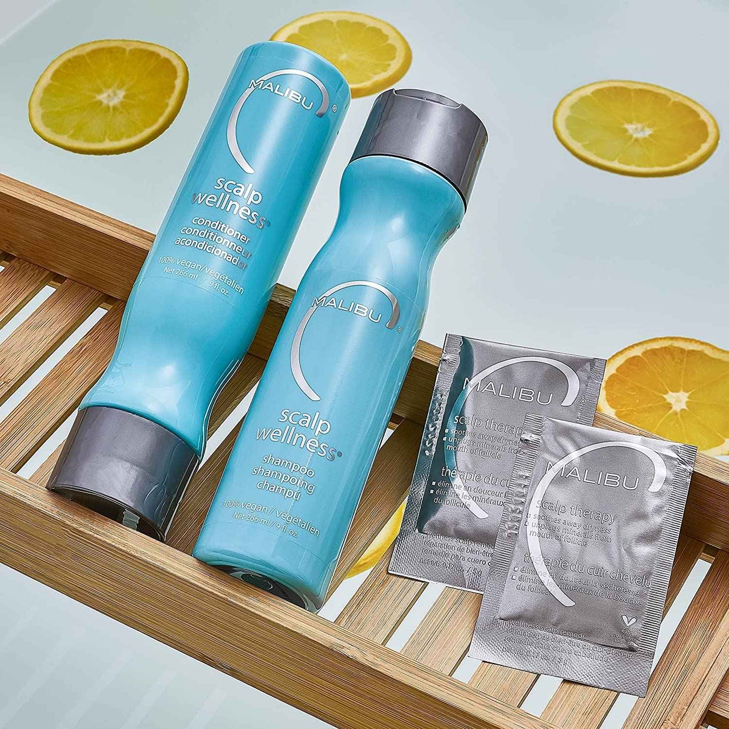 Malibu C Scalp Wellness Conditioner (33.8 oz) - Scalp Soothing Hair Conditioner with Eucalyptus + Spearmint Oil - Sulfate-Free Moisturizing Dry Scalp Conditioner