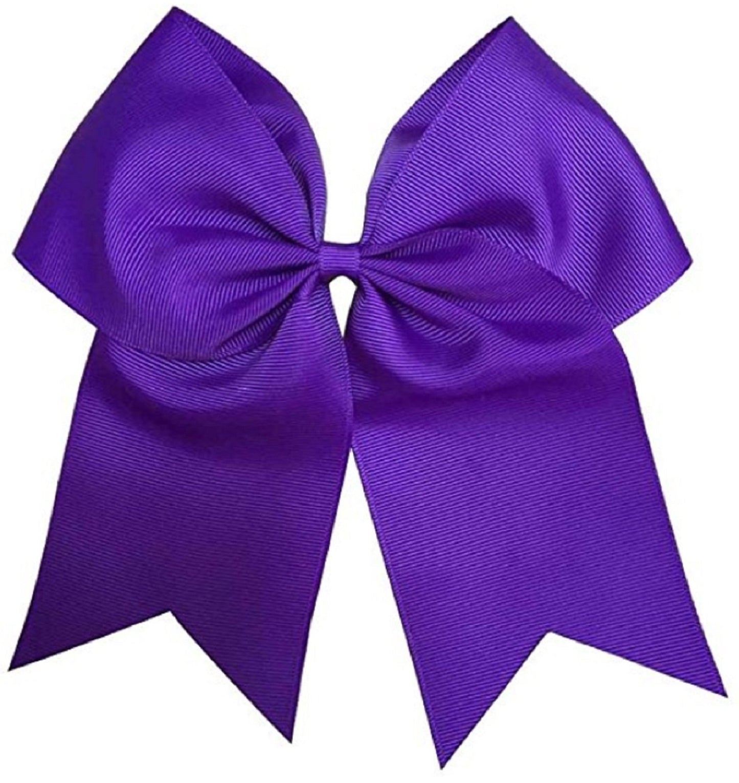 Cheer Bows Purple Cheerleading Softball - Gifts for Girls and Women Team Bow with Ponytail Holder Complete your Cheerleader Outfit Uniform Strong Hair Ties Bands Elastics by Kenz Laurenz (5)