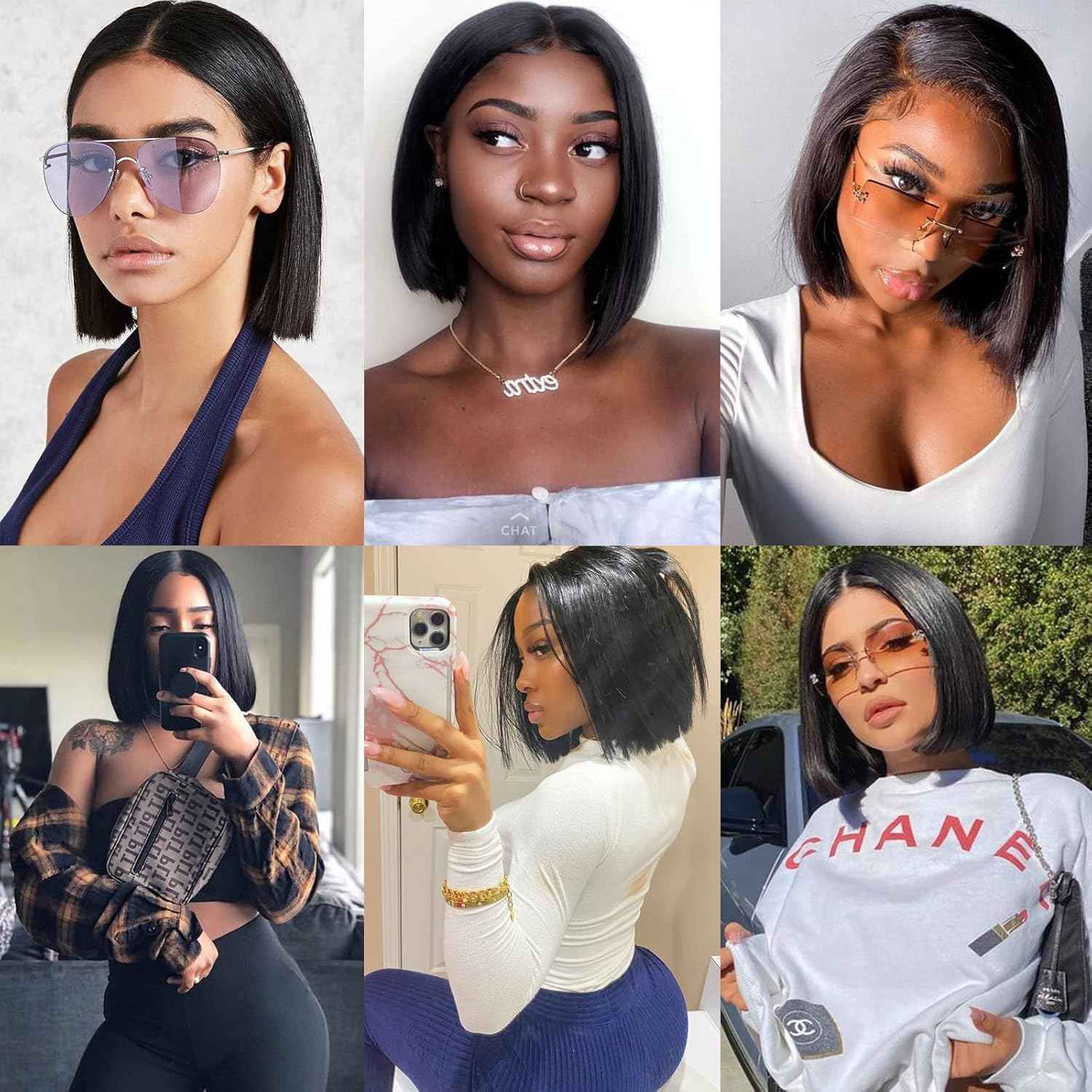 Liang Dian Straight Bundles Human Hair 8 8 10 10 Inch Natural Color Bundles Human Hair 12A Brazilian Virgin Hair 100% Unprocessed Quick Weave Hair Bundles