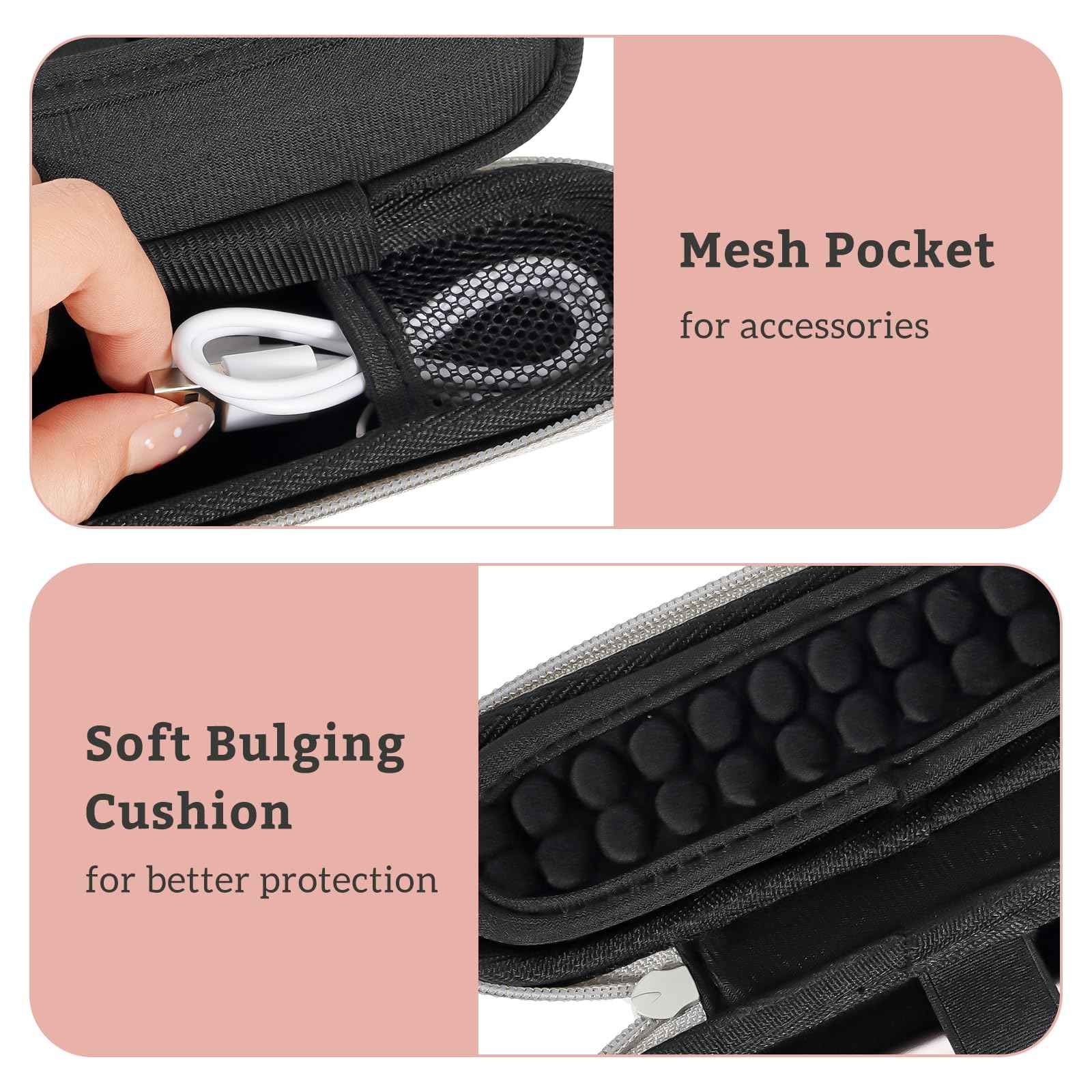 ProCase Hard Travel Case for SolaWave 4-in-1 Facial Wand, EVA Protective Case for Radiant Renewal, Women Face Skincare Storage Room for USB Cable Charger - Purple